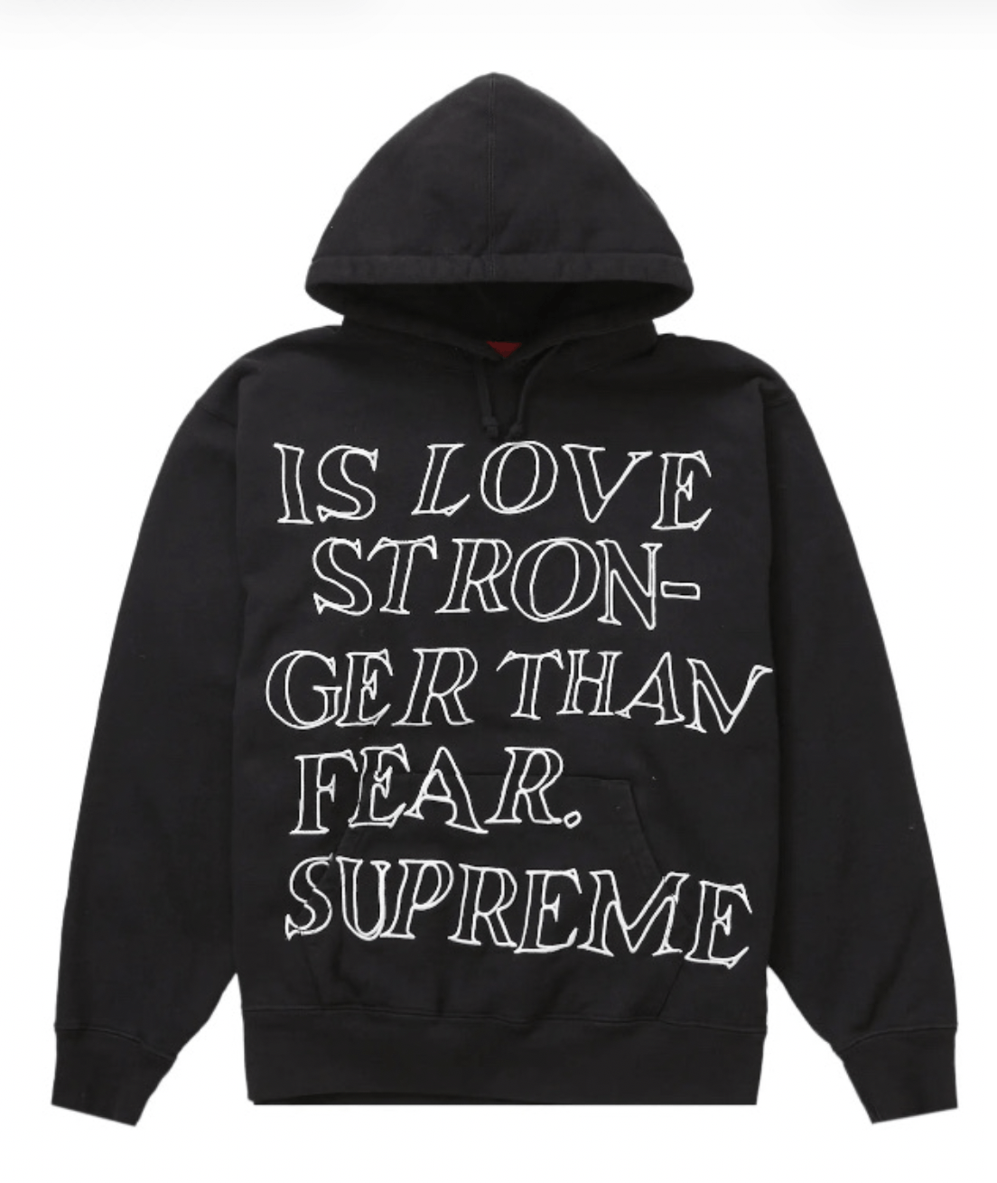 Supreme NWT Supreme Stronger Than Fear Hooded Sweatshirt - XL Size US XL / EU 56 / 4 - 1 Thumbnail