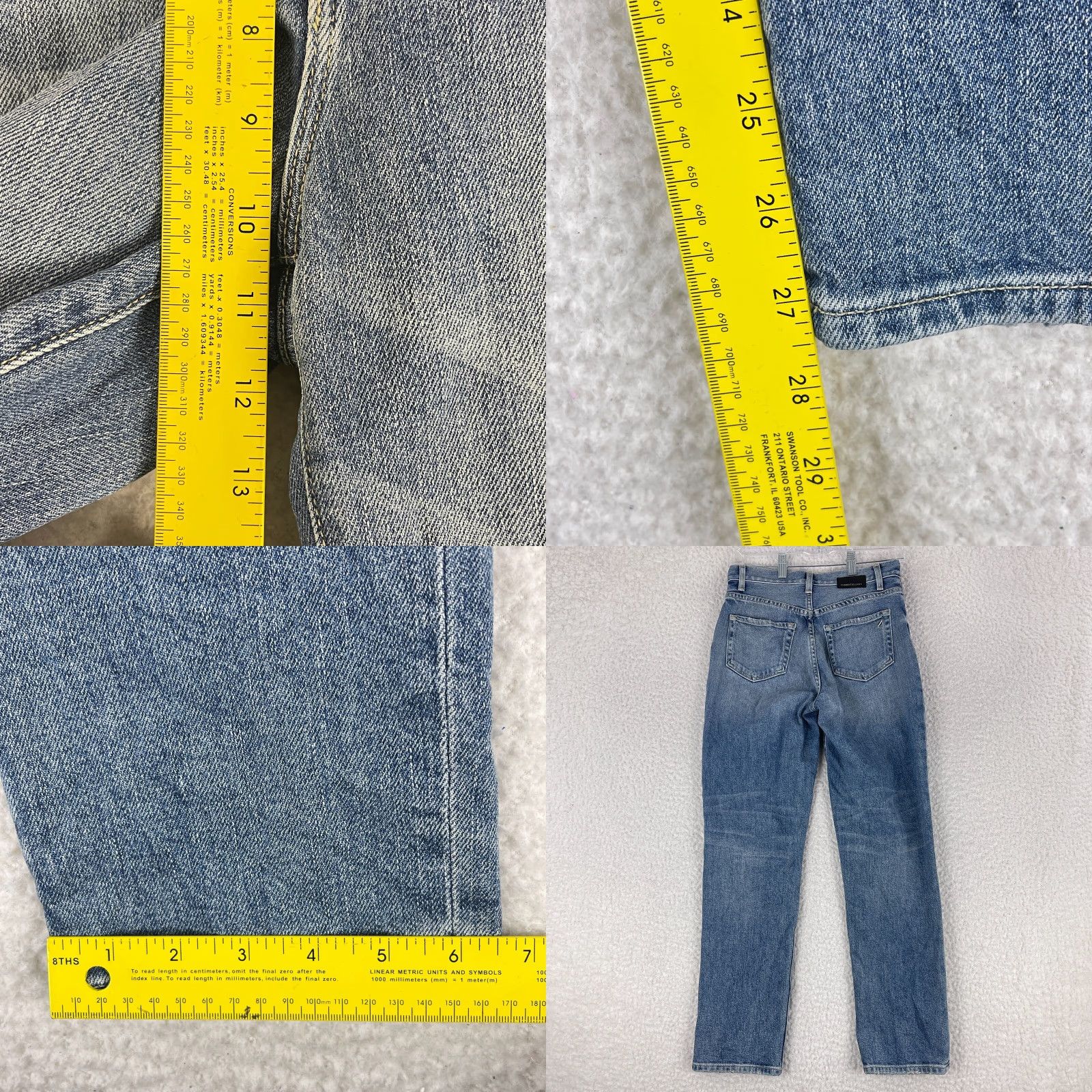 Vintage Current/Elliott Jeans Womens Size 24 Blue Denim Straight Leg Mid-Rise Casual Jeans Size 42" / US 20 - 8 Thumbnail