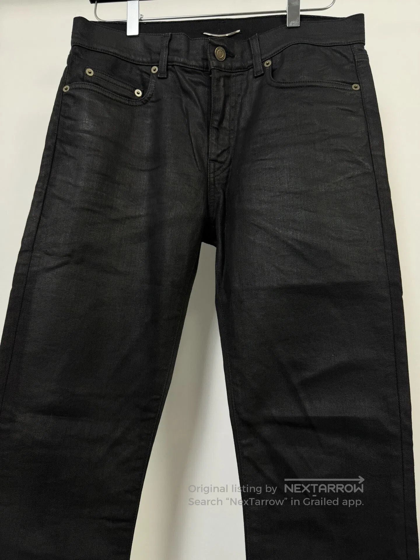 Saint Laurent Paris Saint Laurent Black Denim Pants. Size US 30 / EU 46 - 3 Thumbnail