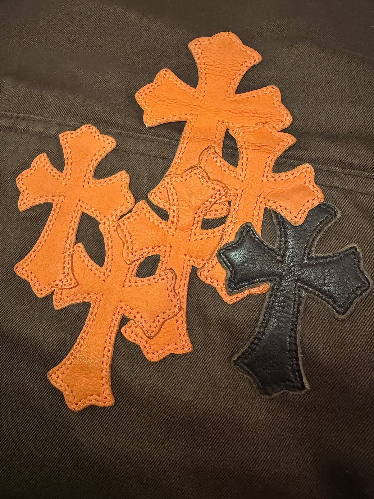 Chrome Hearts Chrome Hearts Brown Carpenter Pants with Orange Camo Patches Size US 36 / EU 52 - 7 Thumbnail