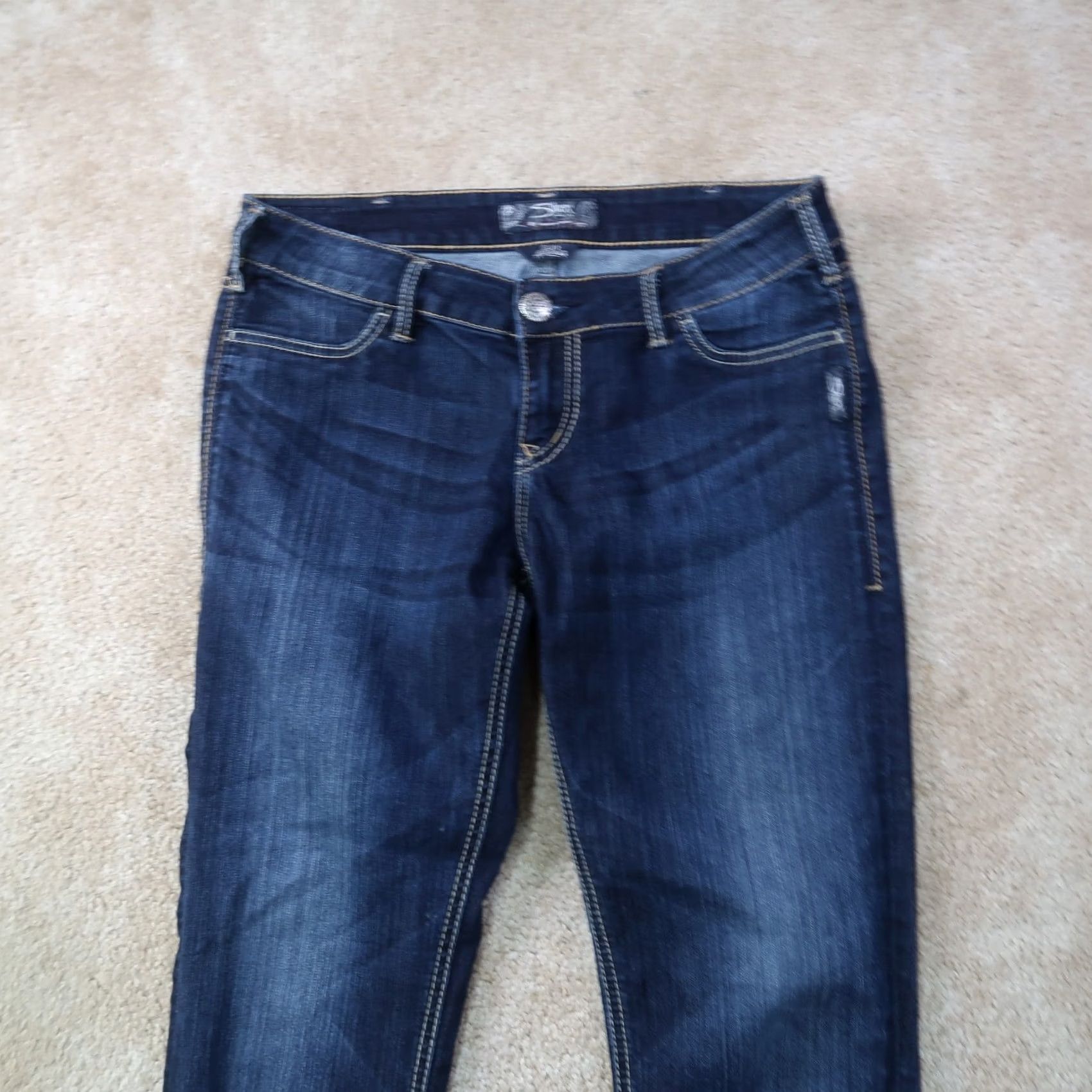 Silver Jeans Co. Silver Jeans Suki Jegging Jeans Blue 30x31 Denim Stretch Slim 5-Pocket Womens Regular Size 30" / US 8 / IT 44 - 2 Thumbnail