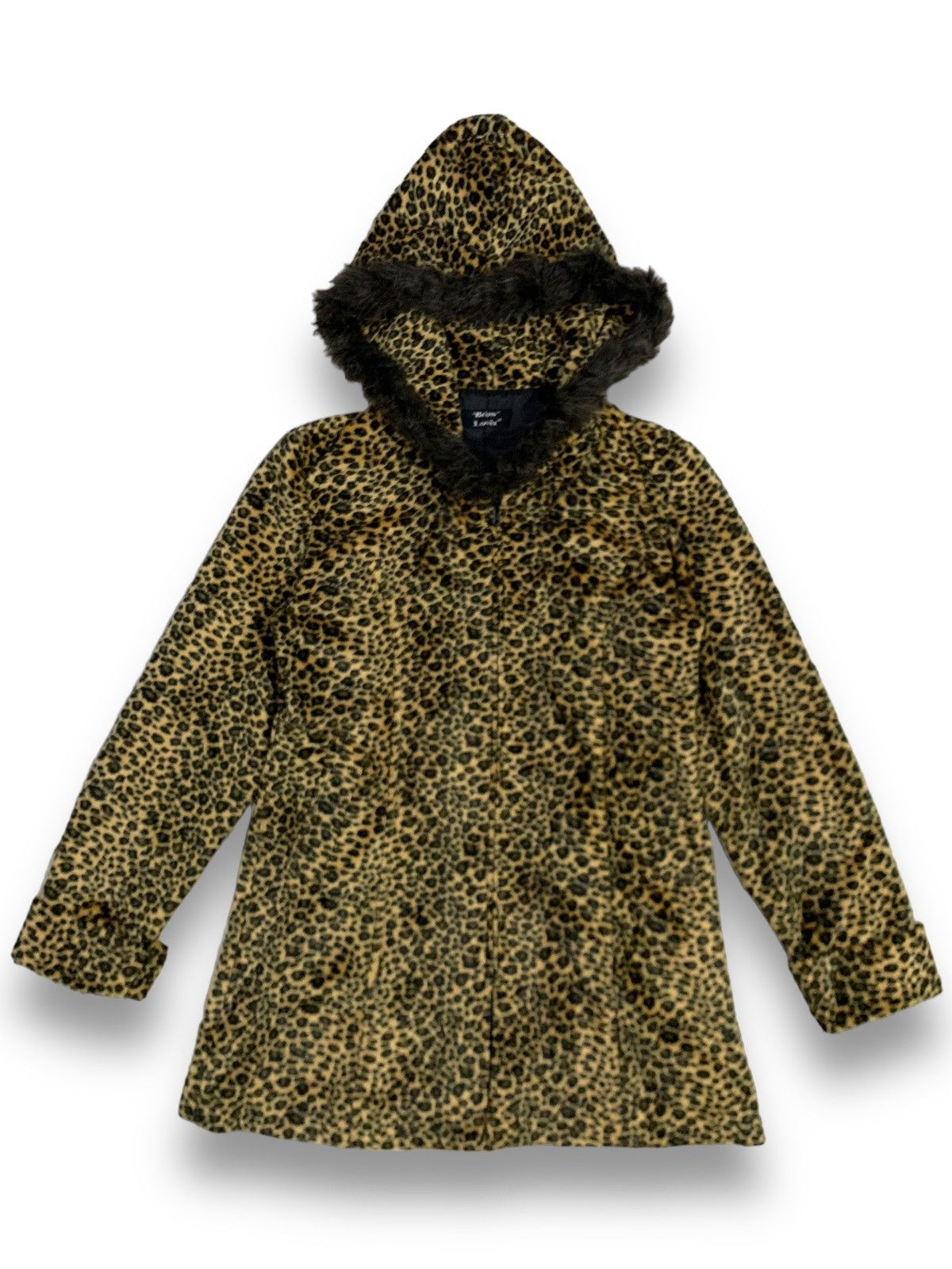 Japanese Brand Japanese Brand Leopard Pattern Faux Fur Hooded Jacket Size M / US 6-8 / IT 42-44 - 1 Thumbnail