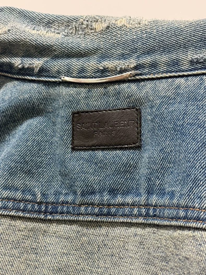 Hedi Slimane YSL SLP Denim Jacket with Palm Badge- Size US M / EU 48-50 / 2 - 1 Thumbnail