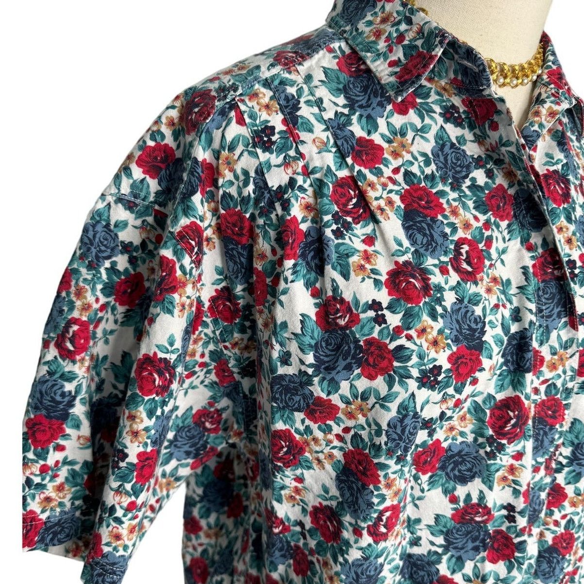 Vintage Vintage Woolrich cotton floral button down shirt size large Size L / US 10 / IT 46 - 3 Thumbnail