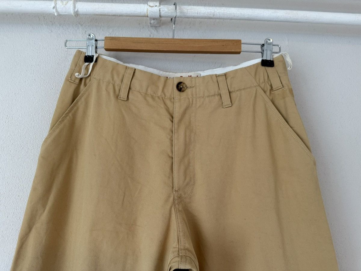 Marni Wide-Leg Beige Cotton Trousers Size US 34 / EU 50 - 3 Thumbnail