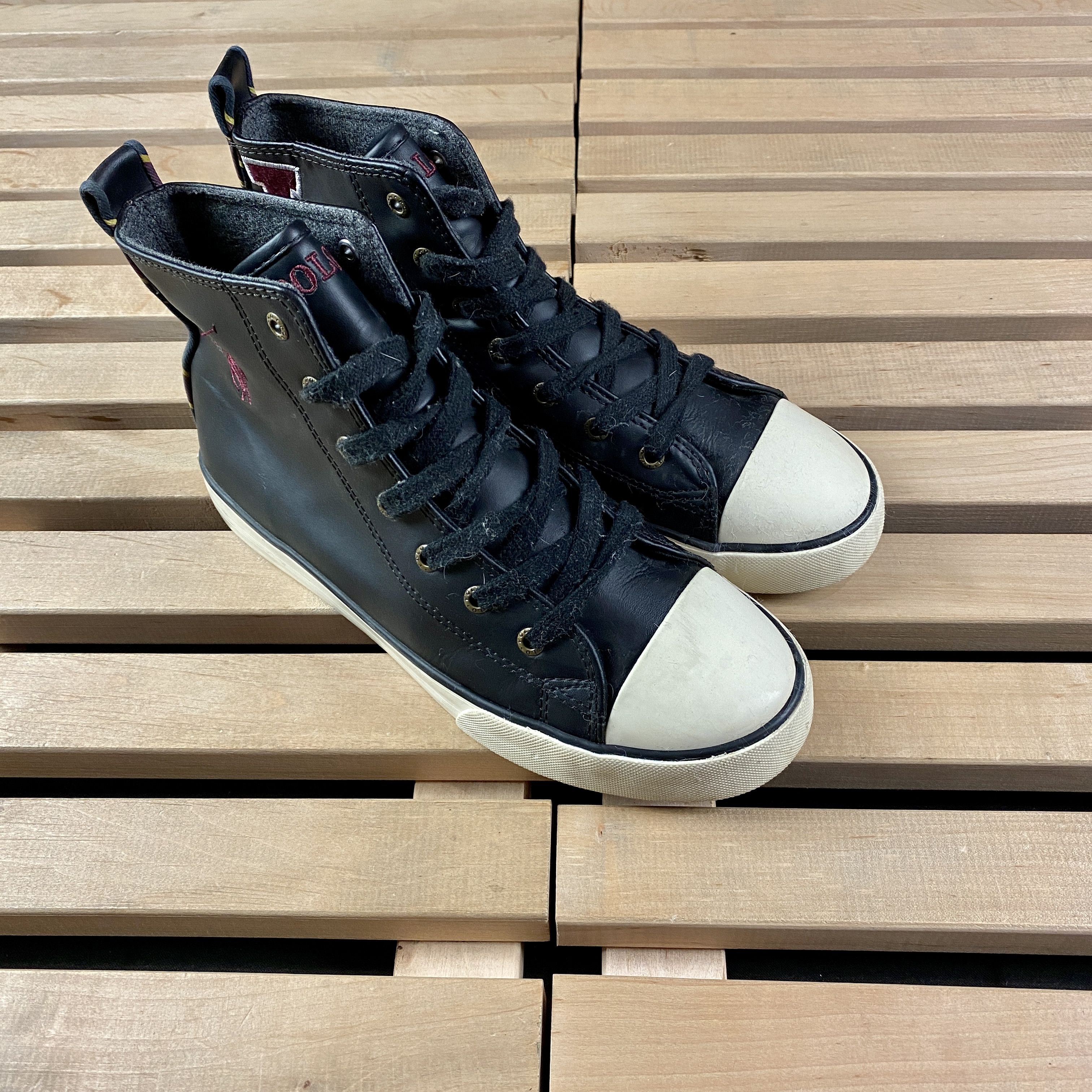 Polo Ralph Lauren × Ralph Lauren Womens Leather Sneakers Polo Ralph Lauren Size EUR 38 24.5cm Size US 7 / IT 37 - 1 Thumbnail
