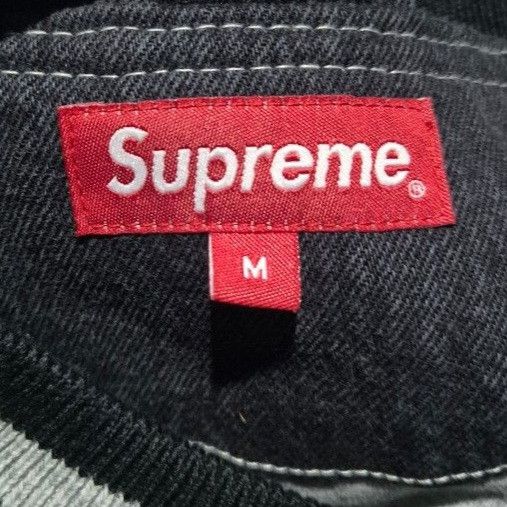 Supreme Supreme Denim Varsity Jacket SS18 Size US M / EU 48-50 / 2 - 3 Thumbnail