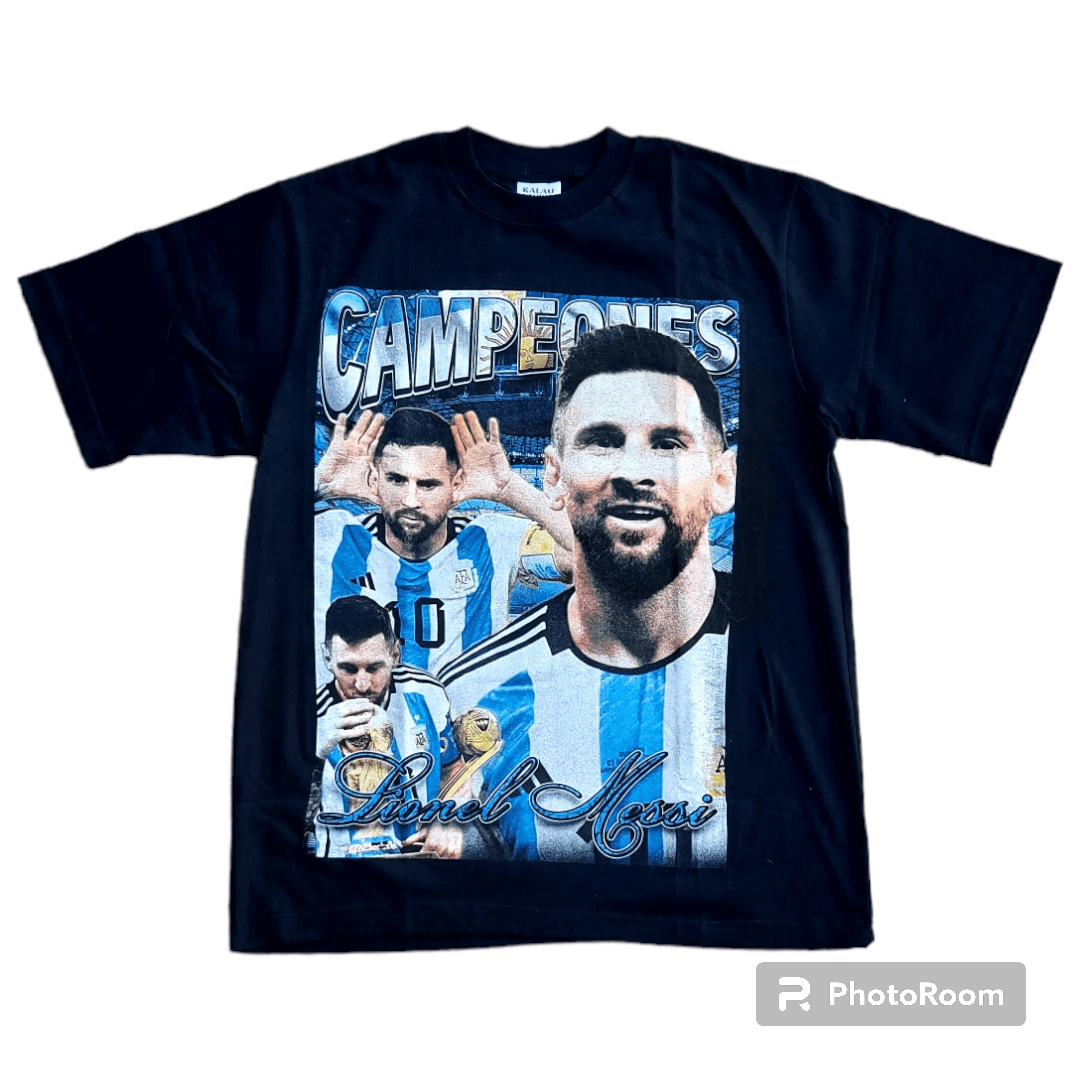 Rap Tees 💥Lionel Messi Campeones World Cup Rap T Shirt Size US L / EU 52-54 / 3 - 1 Thumbnail