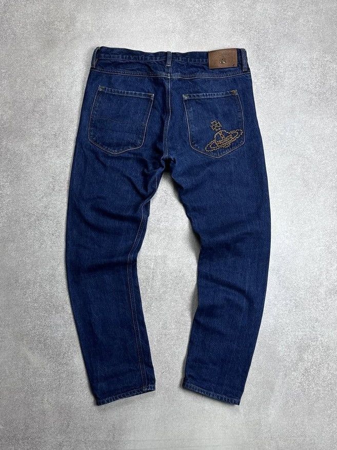 Vivienne Westwood Vintage Vivienne Westwood Baggy Orb Saturn Logo Flared Jeans Size US 32 / EU 48 - 1 Thumbnail
