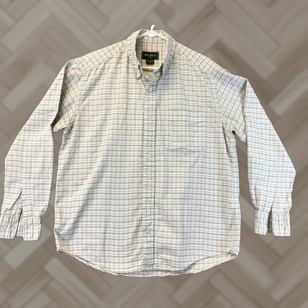 Eddie Bauer Eddie Bauer Men's Classic Button Shirt Green Check Long Sleeve M Size US M / EU 48-50 / 2 - 1 Thumbnail