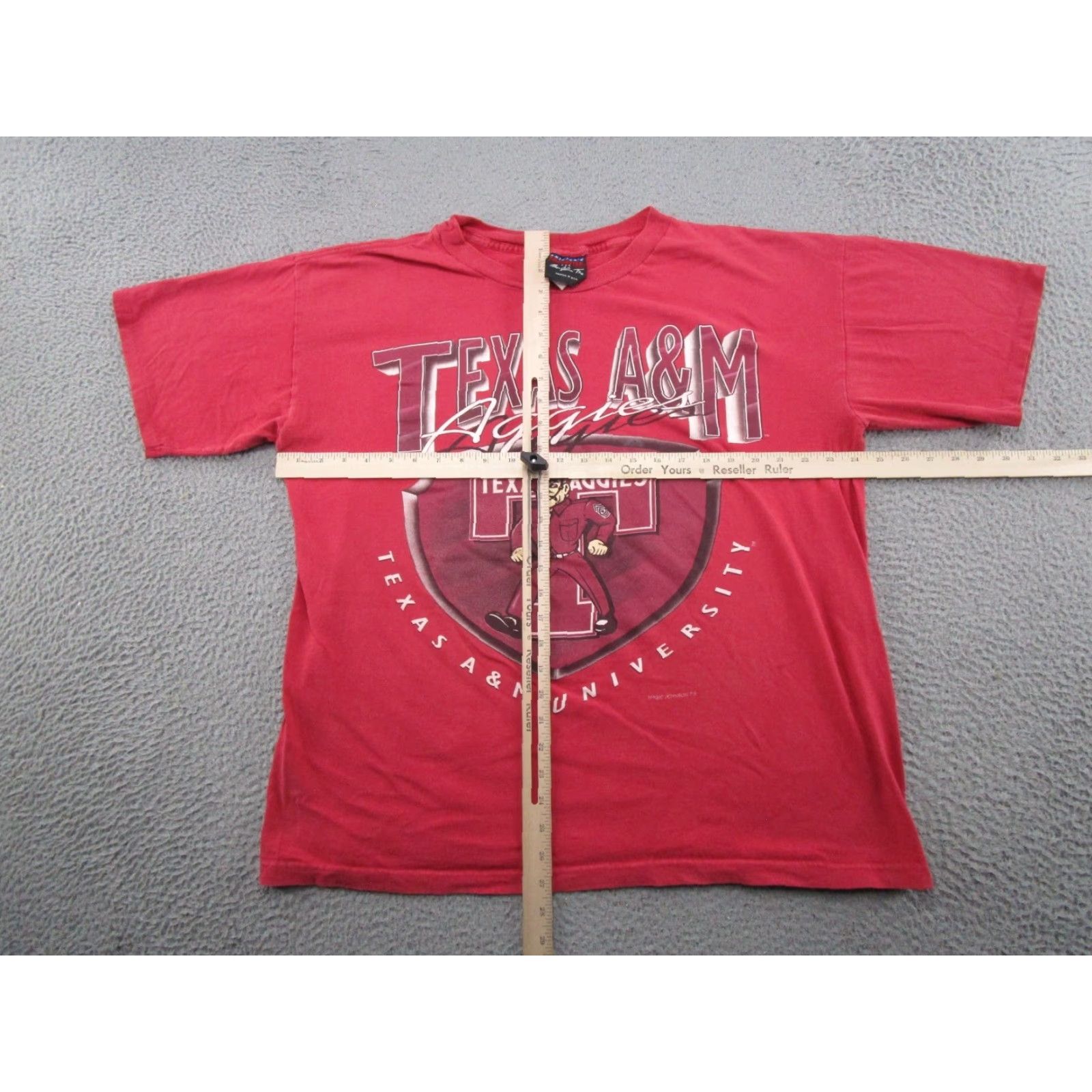NCAA VINTAGE 90s Magic Johnson Tees Texas A&M Aggies Shirt Mens XL Red NCAA READ Size US XL / EU 56 / 4 - 5 Thumbnail