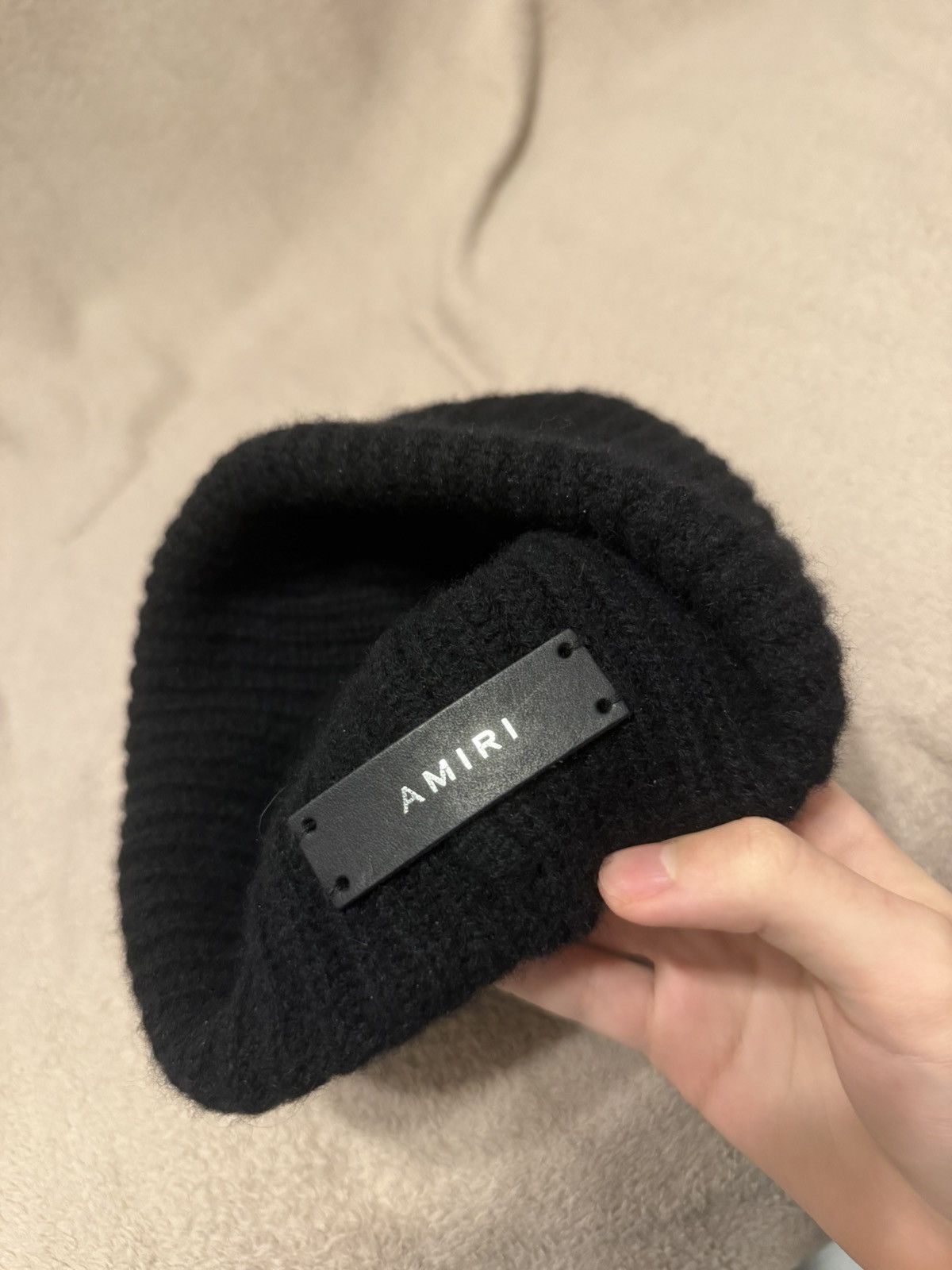 Amiri Cashmere 100% Beanie Black
