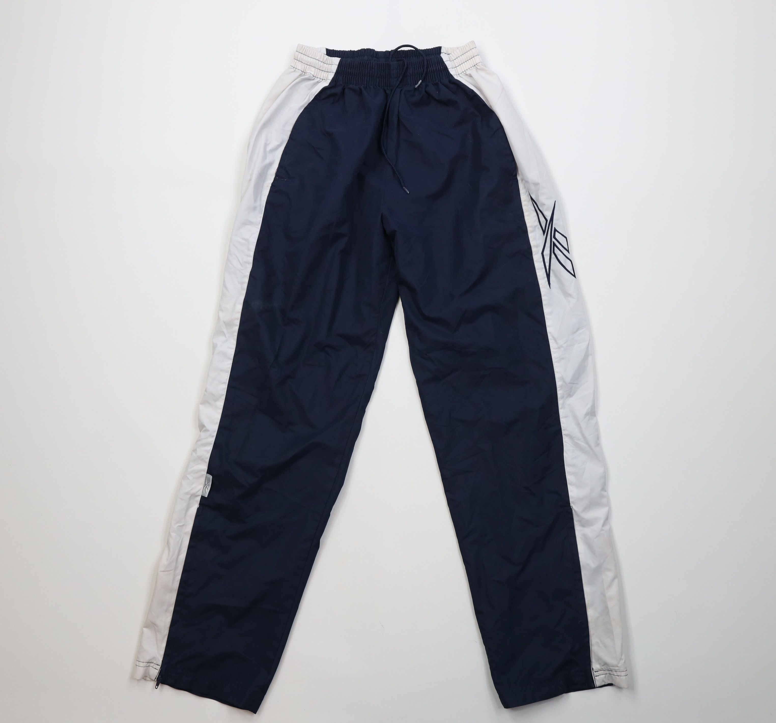 Reebok Vintage 90s Reebok Big Logo Cuffed Joggers Pants Blue Size US 32 / EU 48 - 1 Thumbnail