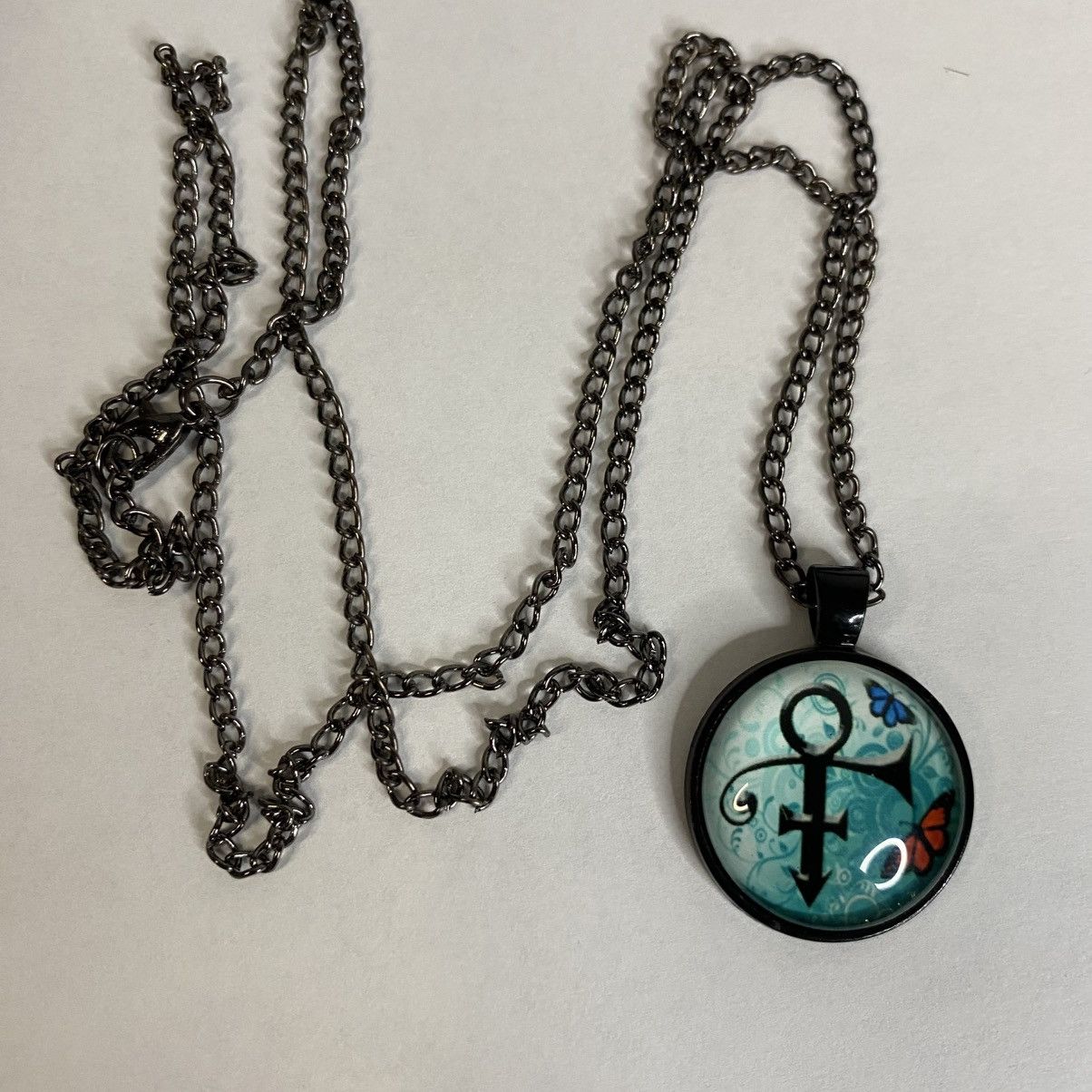Other Prince Artist Music Icon Pendant Necklace Black 30in Chain Size ONE SIZE - 1 Thumbnail
