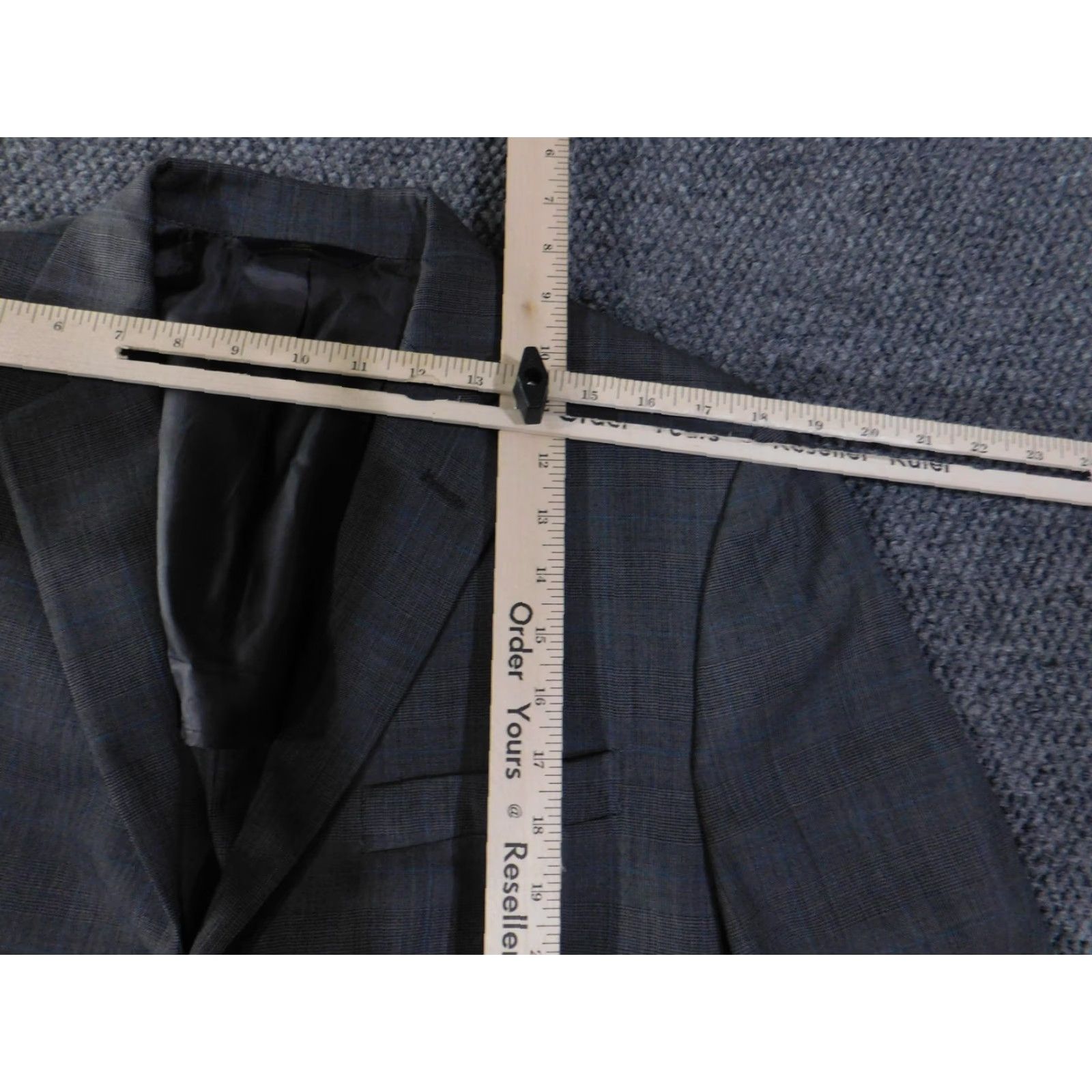 Brooks Brothers VINTAGE Brooks Brothers 346 Sport Coat Mens 41 Gray Plaid Two Button Blazer Suit Jacket Size 42R - 6 Thumbnail
