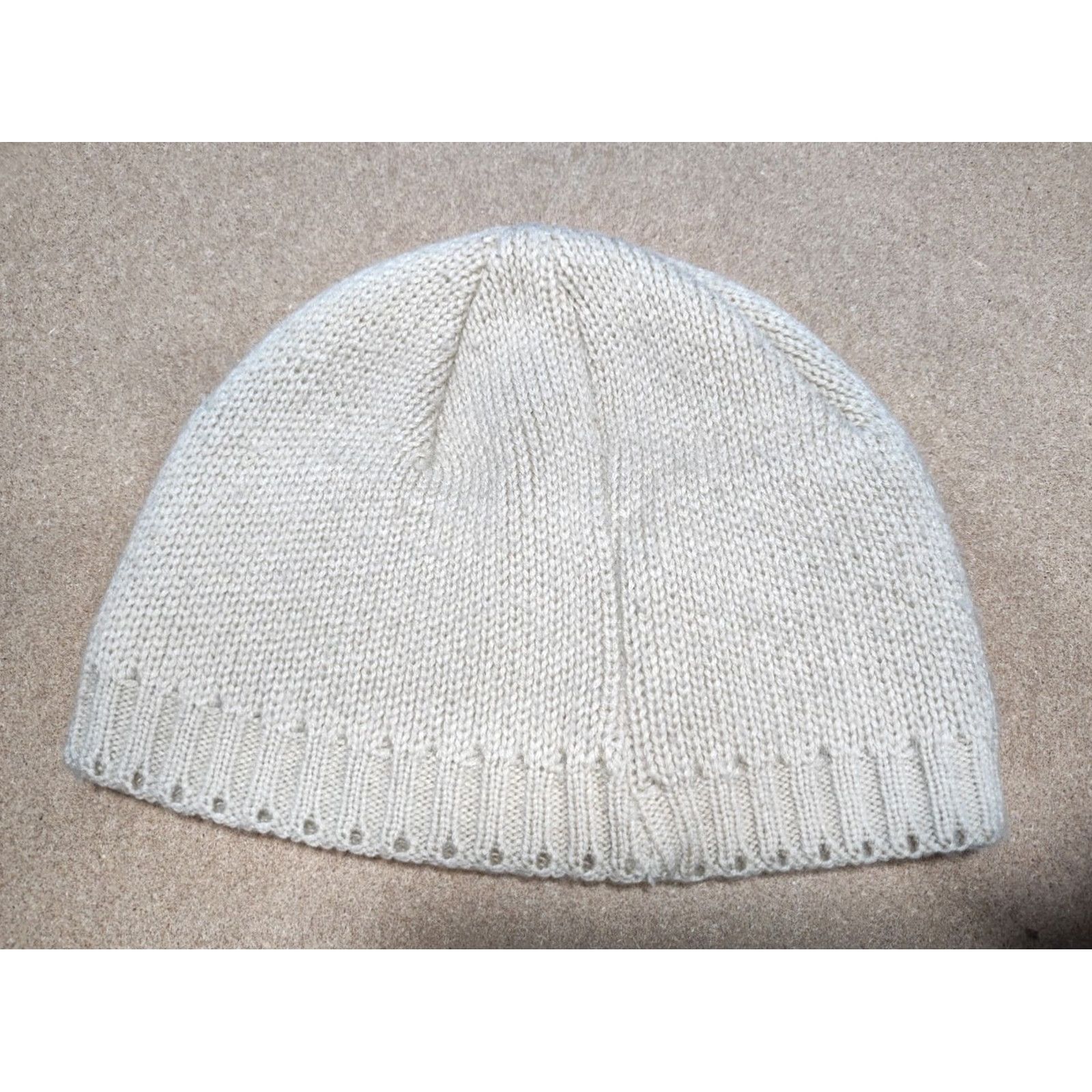 Rossignol ROSSIGNOL Beanie Hat Size S Knit Beige Beanie Outdoor Thermal Winter Vintage Womens/Mens Size ONE SIZE - 3 Thumbnail