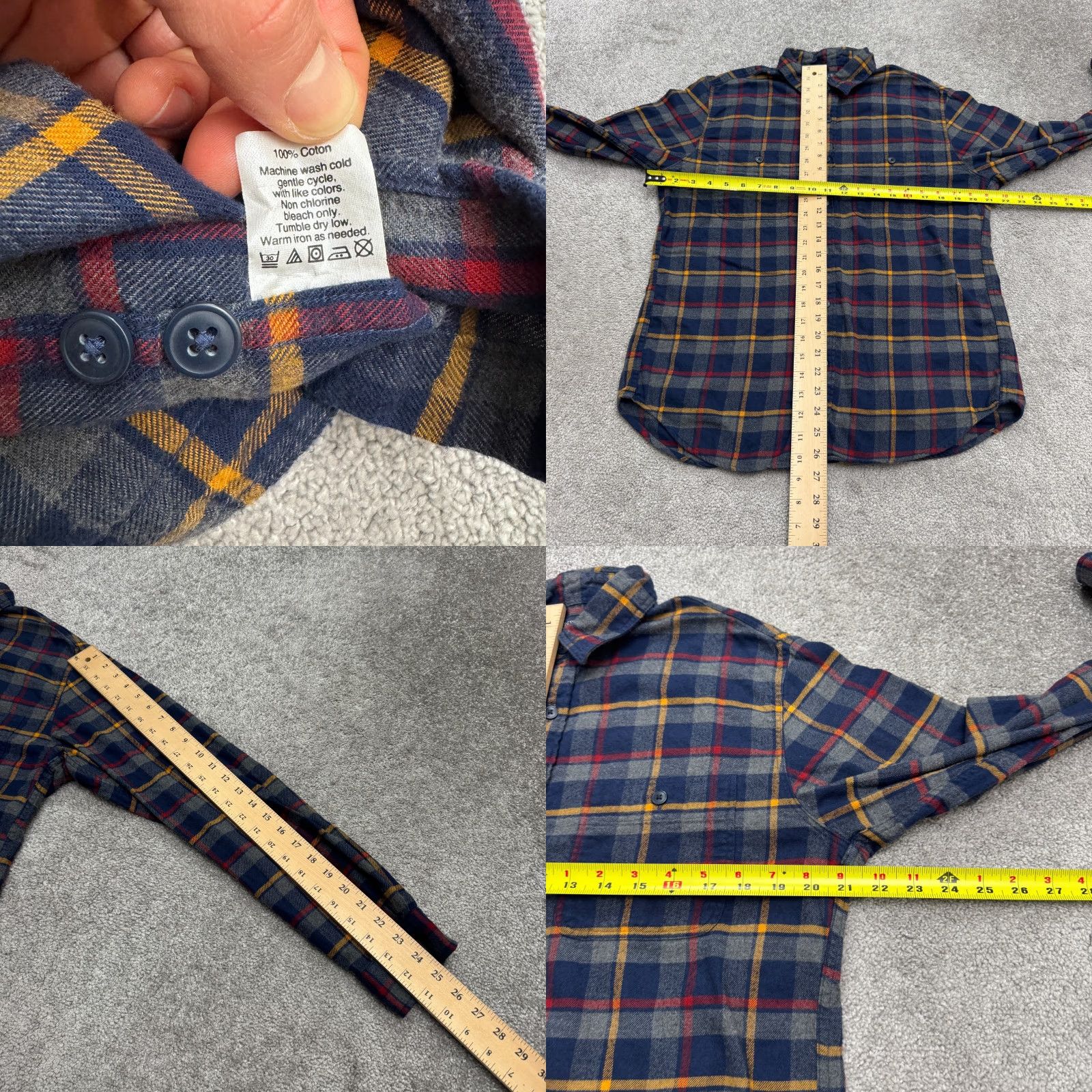 J.Crew J.Crew Shirt Button-Up Mens M Plaid Cotton Flannel Casual Top Multicolor Button-Down Long Sleeve Size US M / EU 48-50 / 2 - 8 Thumbnail