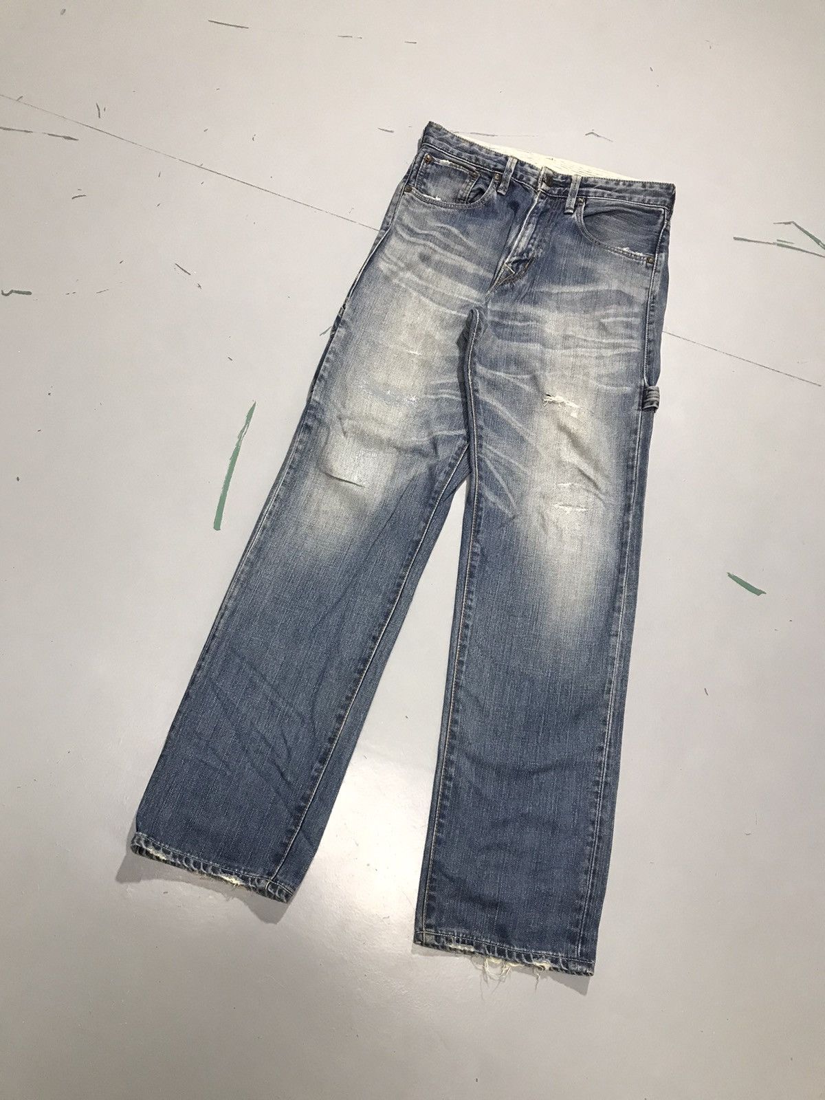 Levi's Vintage Levi’s 523 buckle belt damaged denim Size US 30 / EU 46 - 3 Thumbnail