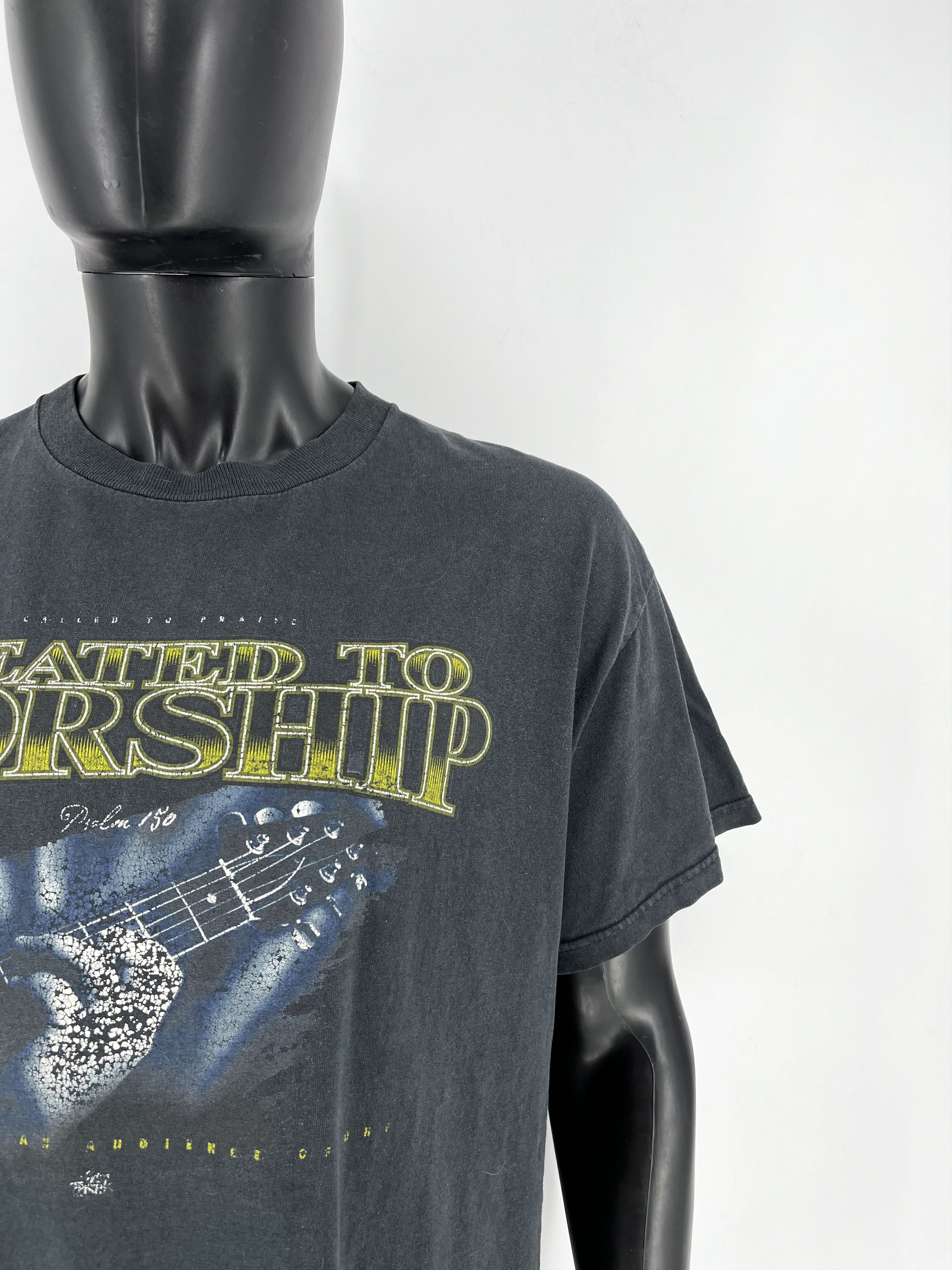 Band Tees Vintage Created To Worship Shirt Mens Large Black 1990s Size US L / EU 52-54 / 3 - 8 Thumbnail