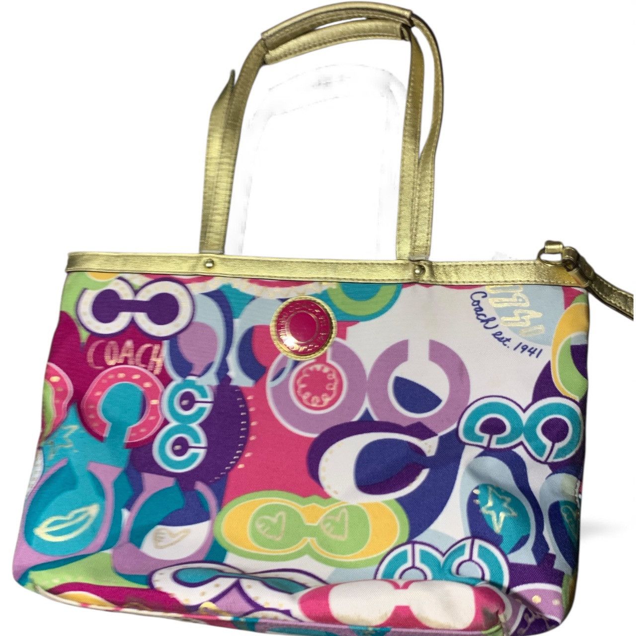Coach Coach Poppy Glam Hand Bag (item#155) Size ONE SIZE - 2 Thumbnail