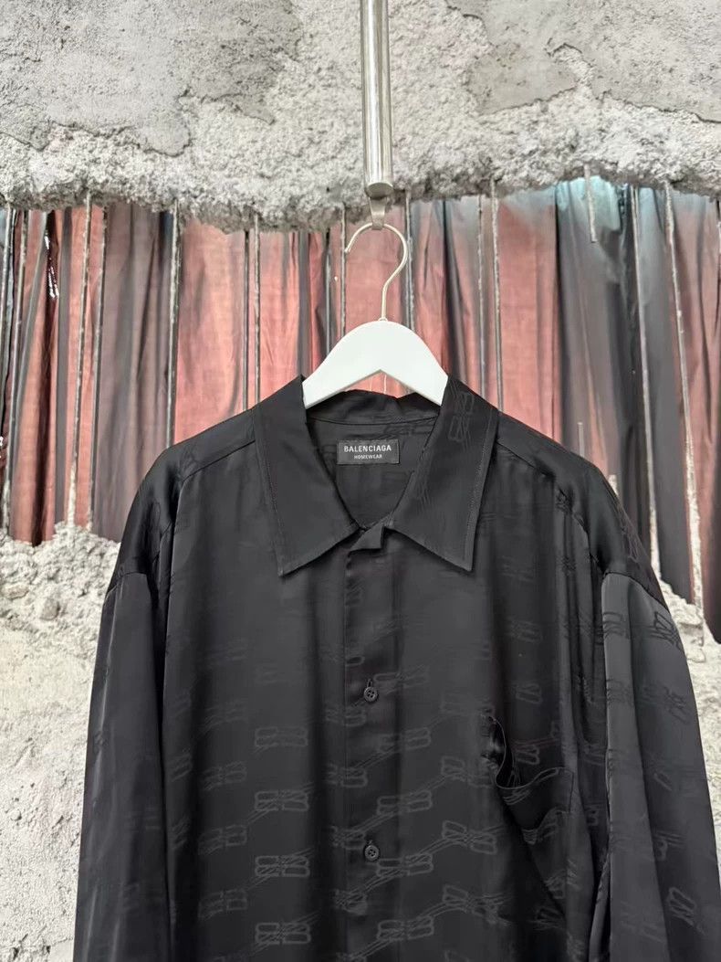 Balenciaga Balenciaga Silk Short Sleeve Shirt-2506 Size US M / EU 48-50 / 2 - 3 Thumbnail