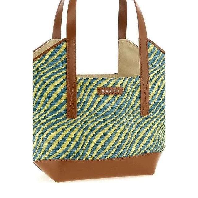 Marni MARNI Waves piccola Green Tote Bag New Size ONE SIZE - 3 Thumbnail