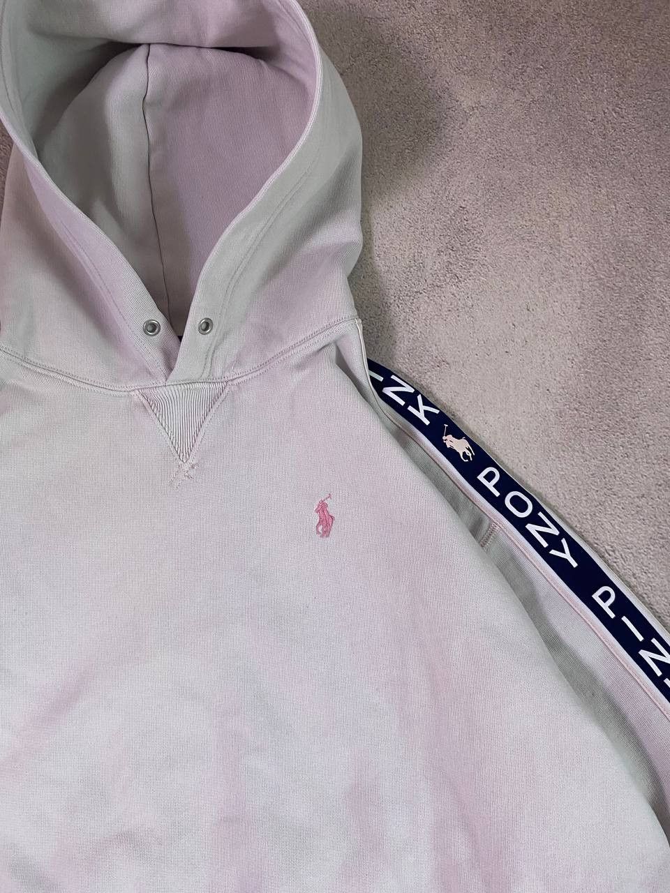 Polo Ralph Lauren × Vintage Polo Ralph Lauren Pink Pony distressed hoodie Size US L / EU 52-54 / 3 - 4 Thumbnail