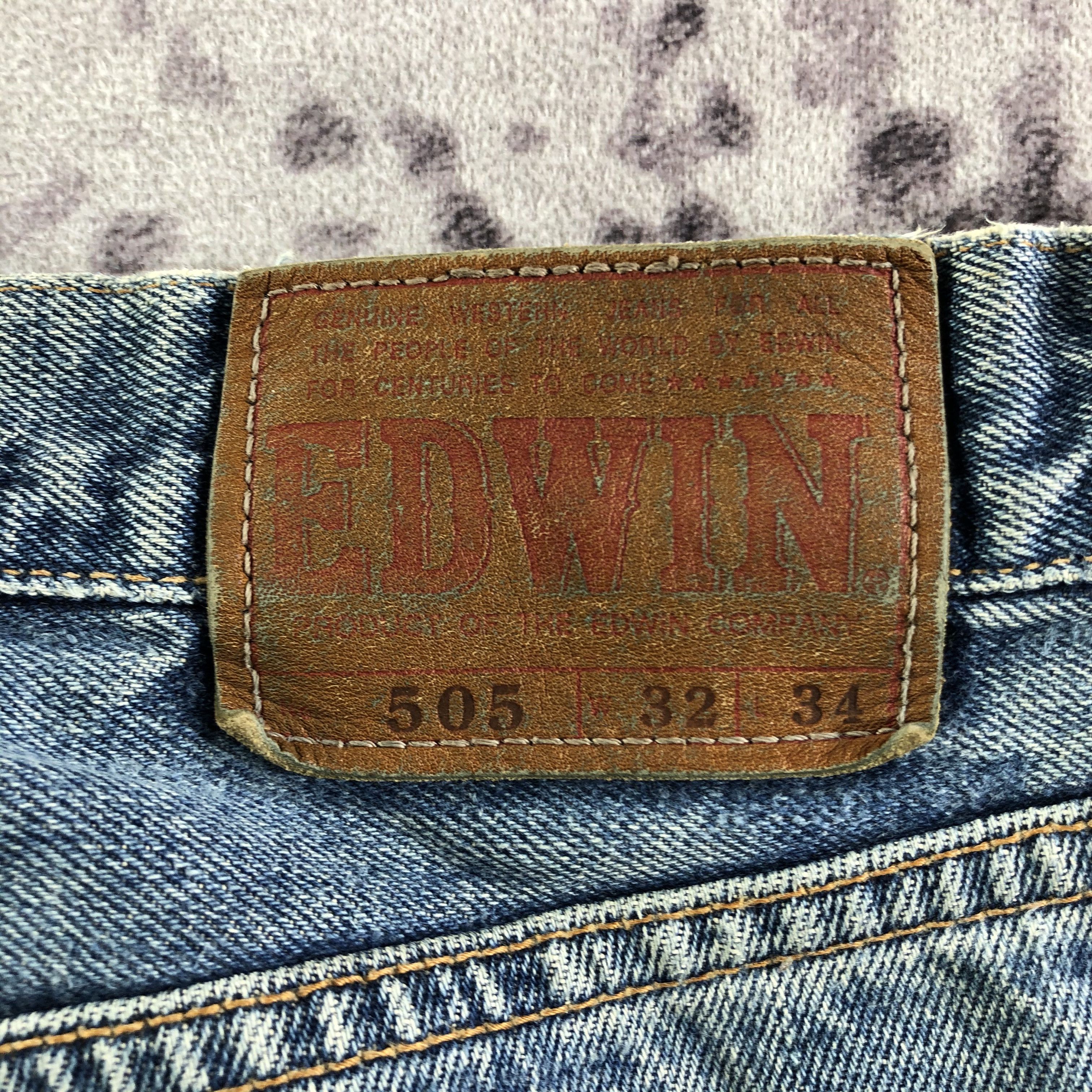 Edwin Vintage Blue Wash Edwin 505 Selvedge Jeans-JM3644 Size US 32 / EU 48 - 6 Thumbnail