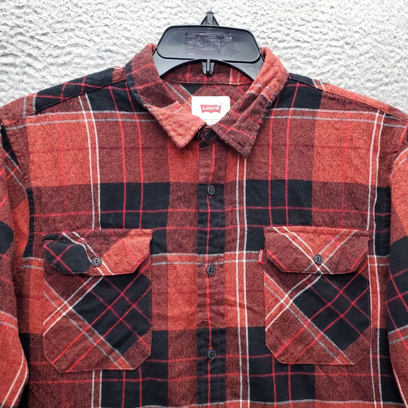 Levi's Levi's Mens Button-Up Flannel Shirt - Multi Plaid, Long Sleeve, Casual Outdoor, Size L Size US L / EU 52-54 / 3 - 7 Thumbnail