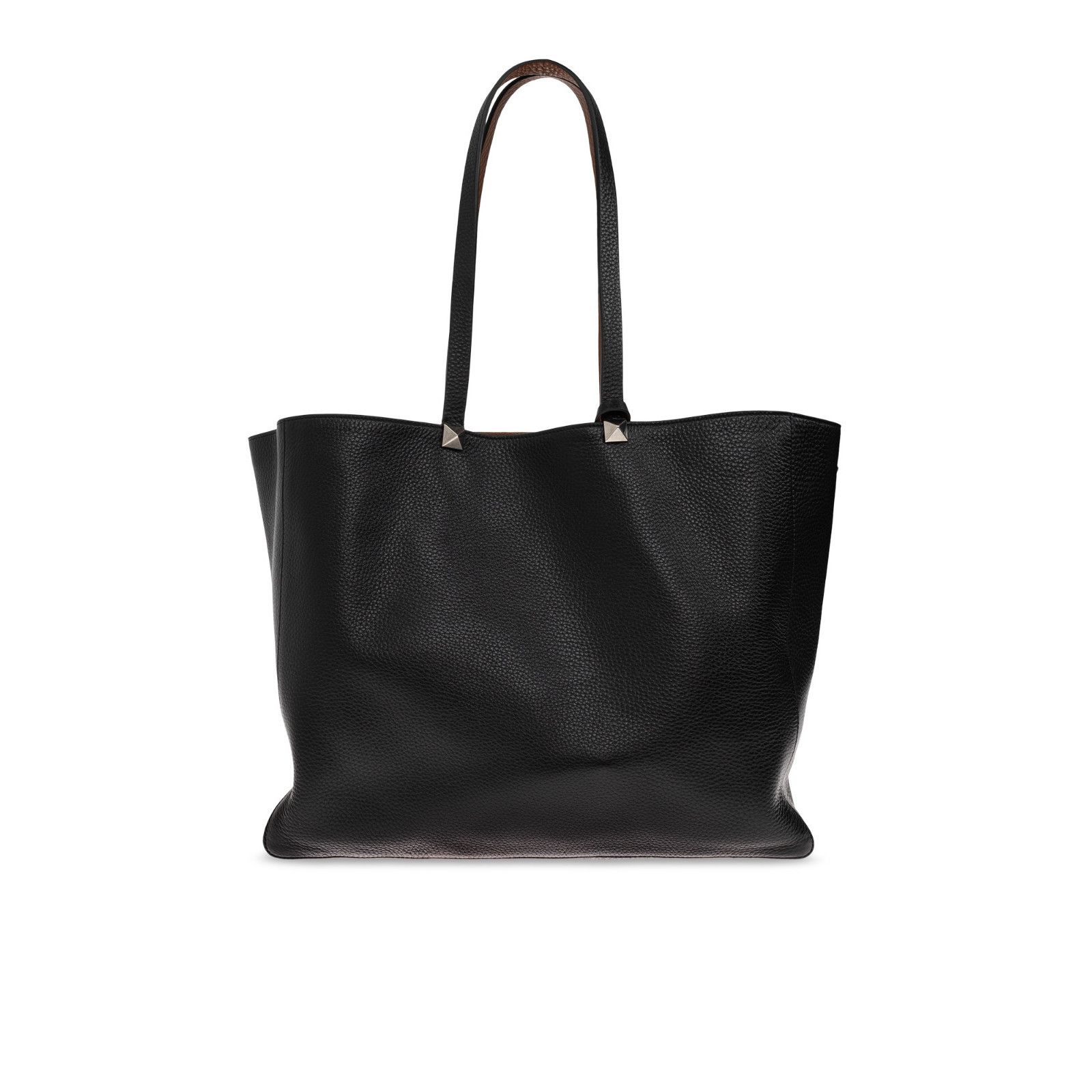 Valentino VALENTINO GARAVANI Black Reversible Leather Tote Bag New & A Size ONE SIZE - 2 Thumbnail
