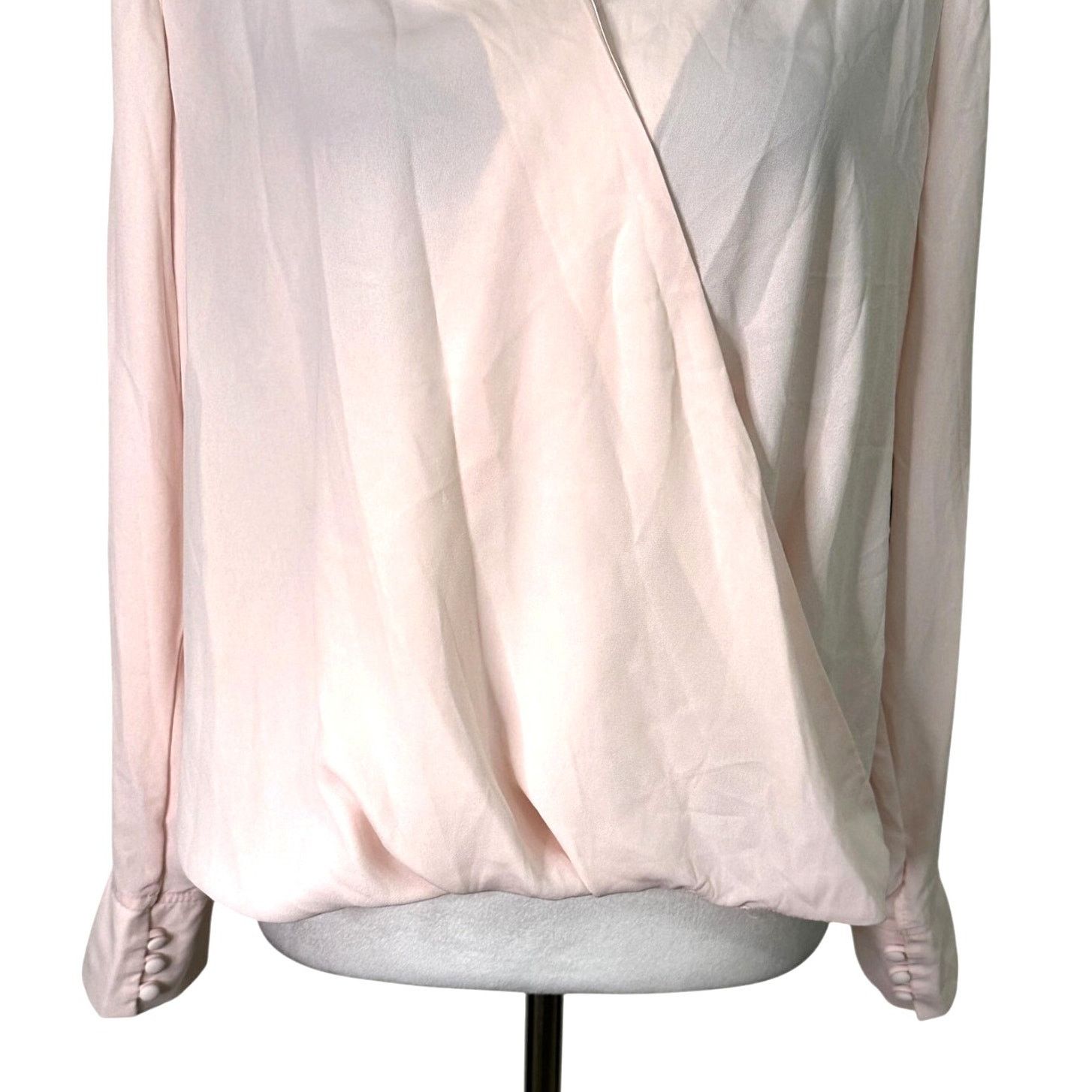 Other Halogen Faux Wrap Blouse Long Sleeves Light Pink Women's M Size M / US 6-8 / IT 42-44 - 4 Thumbnail