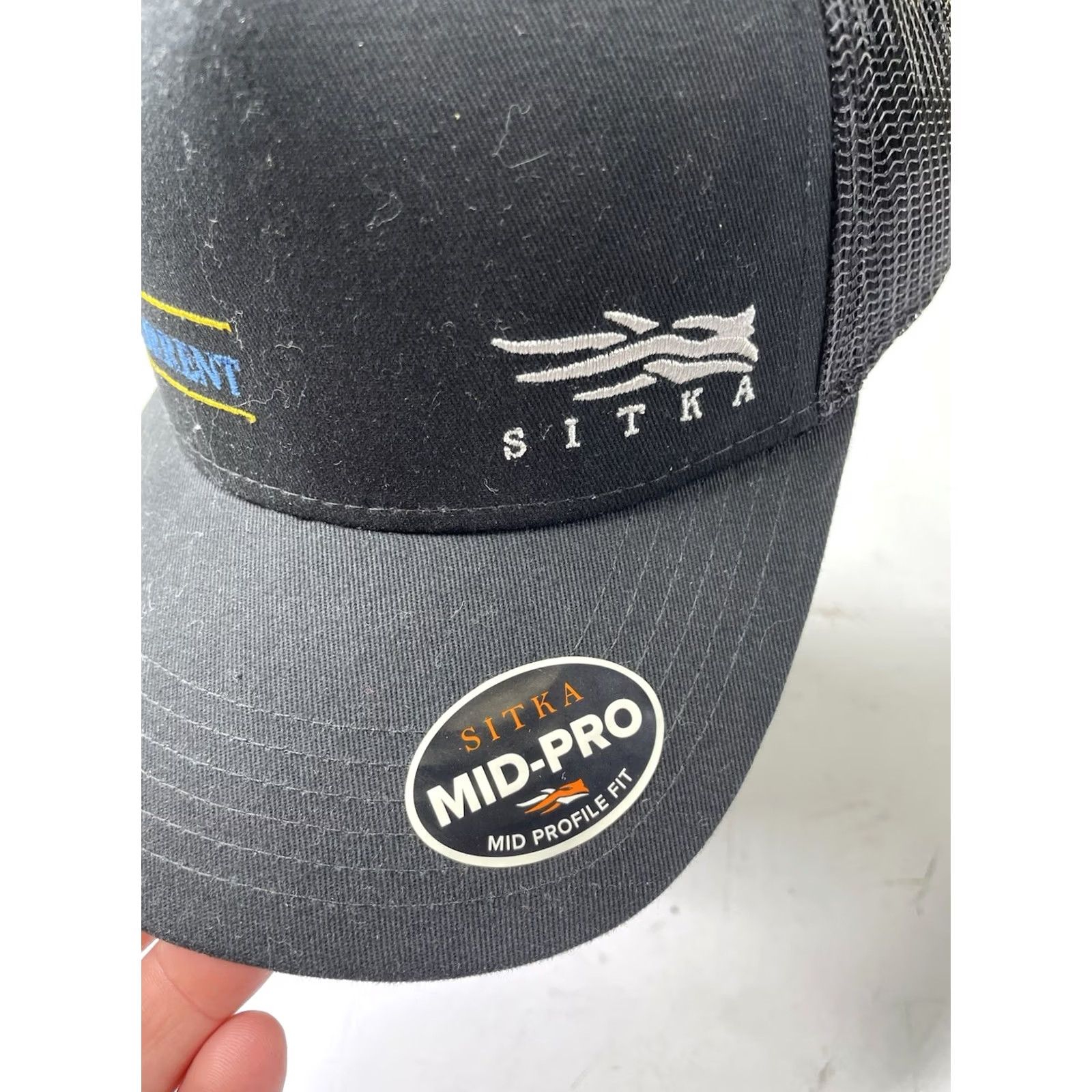 SITKA Sitka Gear Black Icon Trucker Hat Baseball Cap Snapback OSFA Mens Size ONE SIZE - 2 Thumbnail