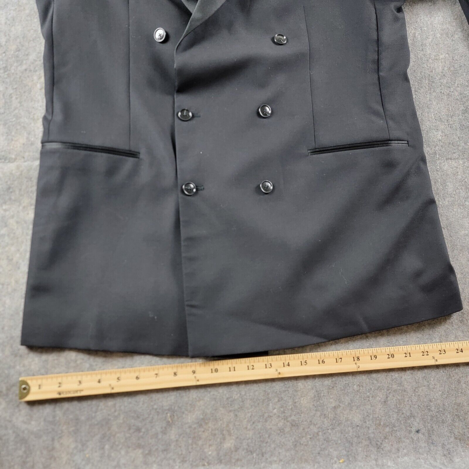 Todd Snyder Todd Snyder Italian Double Breasted Tuxedo Jacket Peak Lapel Size 46L - 9 Thumbnail
