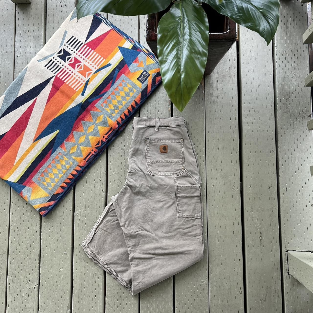 Carhartt Vintage Carhartt Pants Canvas Carpenter Relaxed Fit Workwear Size US 36 / EU 52 - 1 Thumbnail
