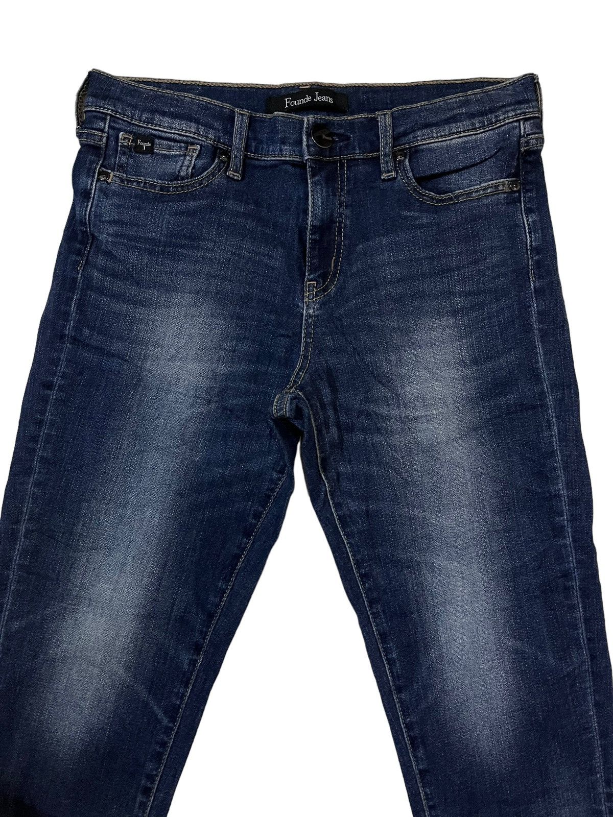 Japanese Brand Founde Jeans Slim Fits Cropped Jeans Size 30" / US 8 / IT 44 - 3 Thumbnail