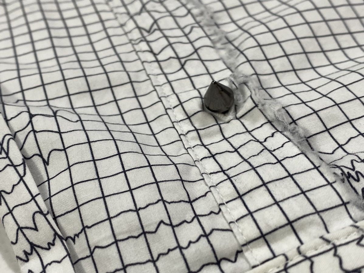 Vintage Avant Garde Cropped Distressed Spikes Geology Shirt Size US L / EU 52-54 / 3 - 6 Thumbnail