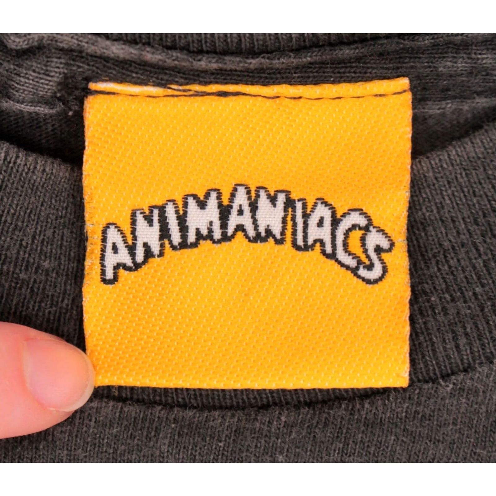 Vintage VTG Animaniacs 90s T Shirt L Grey Short Sleeve Mens Vintage 1990s Shirt Cartoon Dumber Than Advertised Size US L / EU 52-54 / 3 - 3 Thumbnail