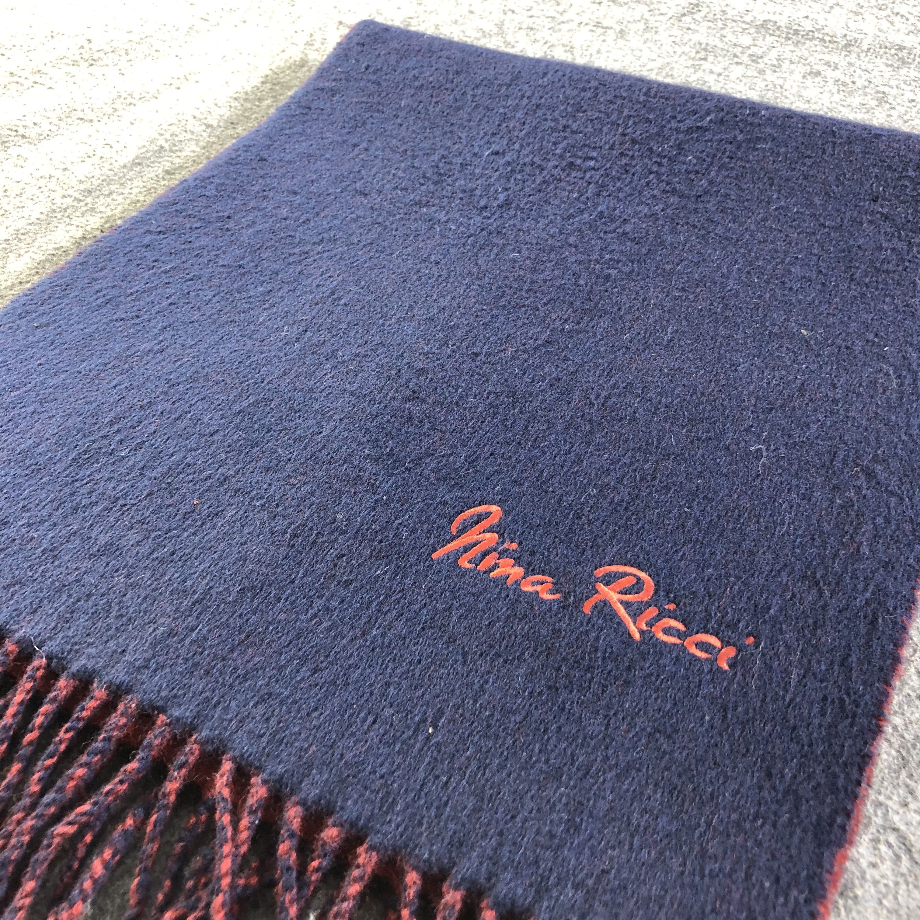 Nina Ricci Nina Ricci Wool Scarf Muffler V1972 Size ONE SIZE - 3 Thumbnail