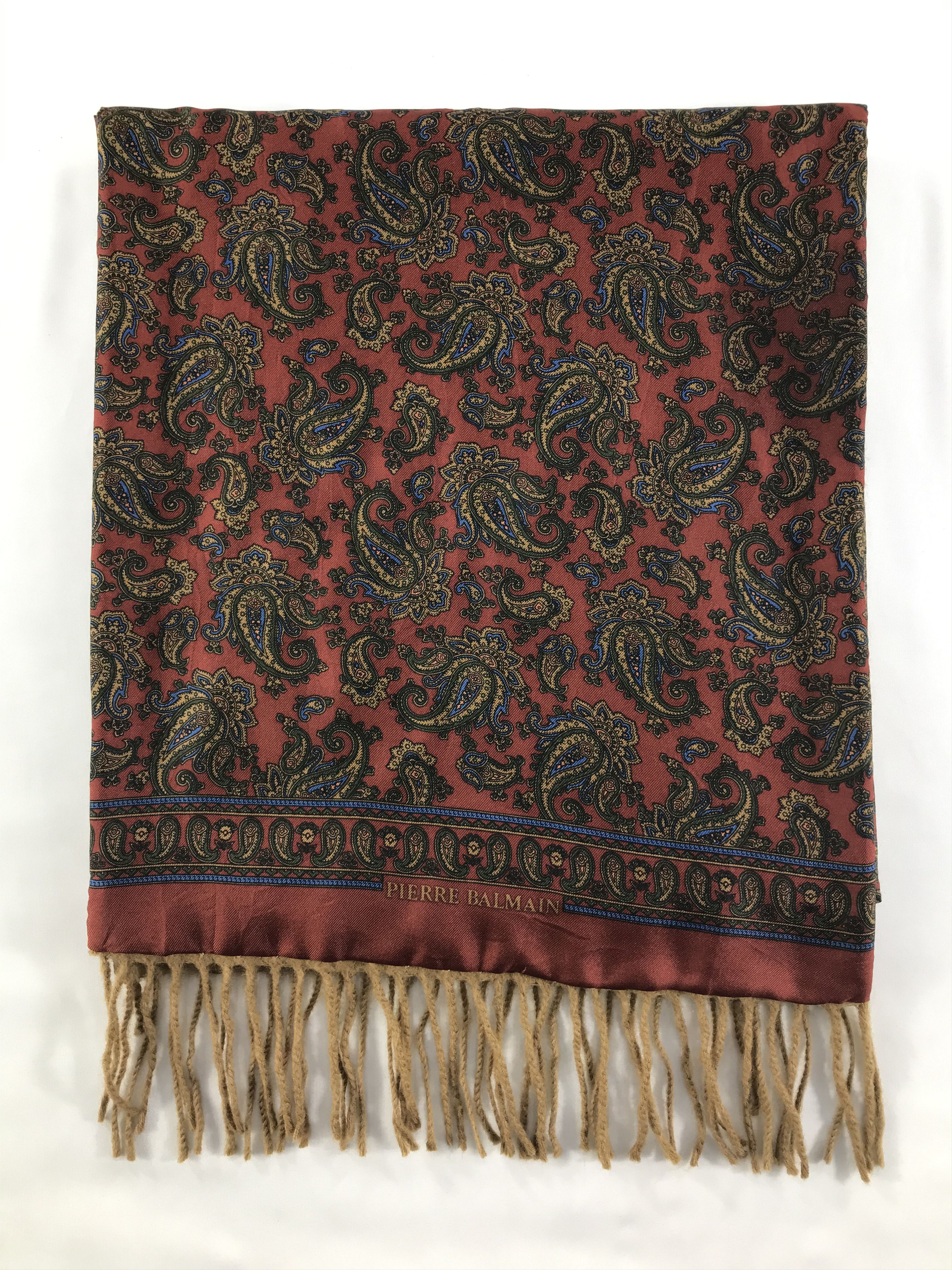 Vintage Pierre Balmain Scarf / Muffler / Neckwear - WW2879 Size ONE SIZE - 2 Thumbnail