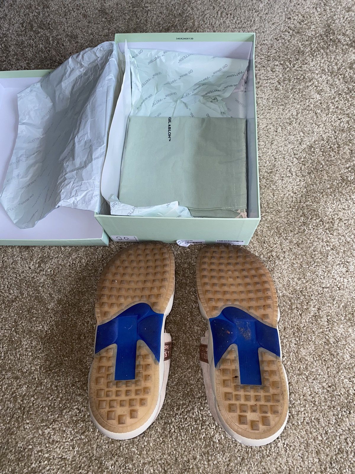 Off-White Off-White Oddsy Minimal Treckking Sandals Size US 11 / EU 44 - 13 Thumbnail