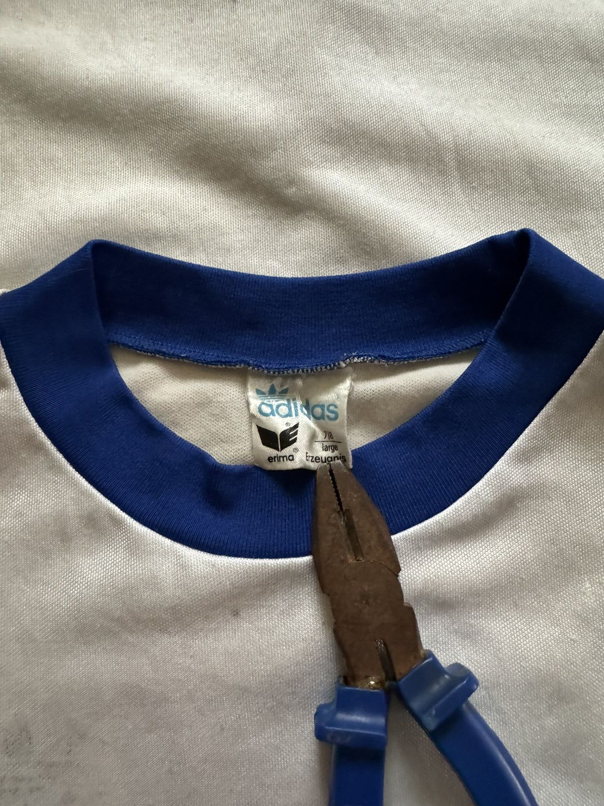 Adidas × Erima 1970s Vintage Adidas Erima West Germany Soccer Jersey Size US L / EU 52-54 / 3 - 3 Thumbnail