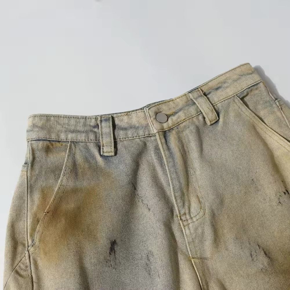 Jewelry Yellow Mud Dyed Dirty Jeans Size US 31 - 4 Thumbnail
