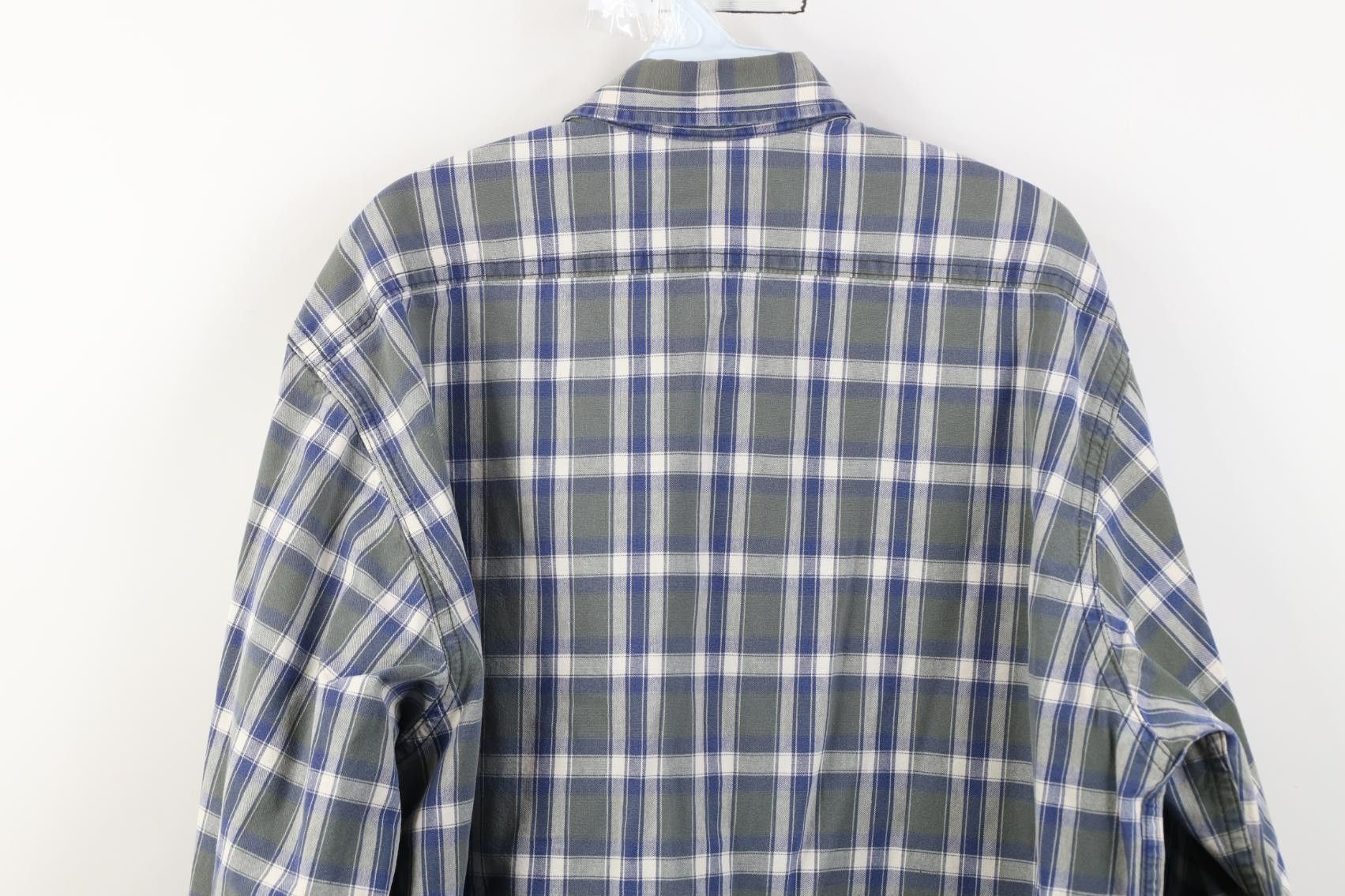 Carhartt Vintge 90s Carhartt Canvas Collared Button Down Shirt Plaid Size US XL / EU 56 / 4 - 14 Thumbnail