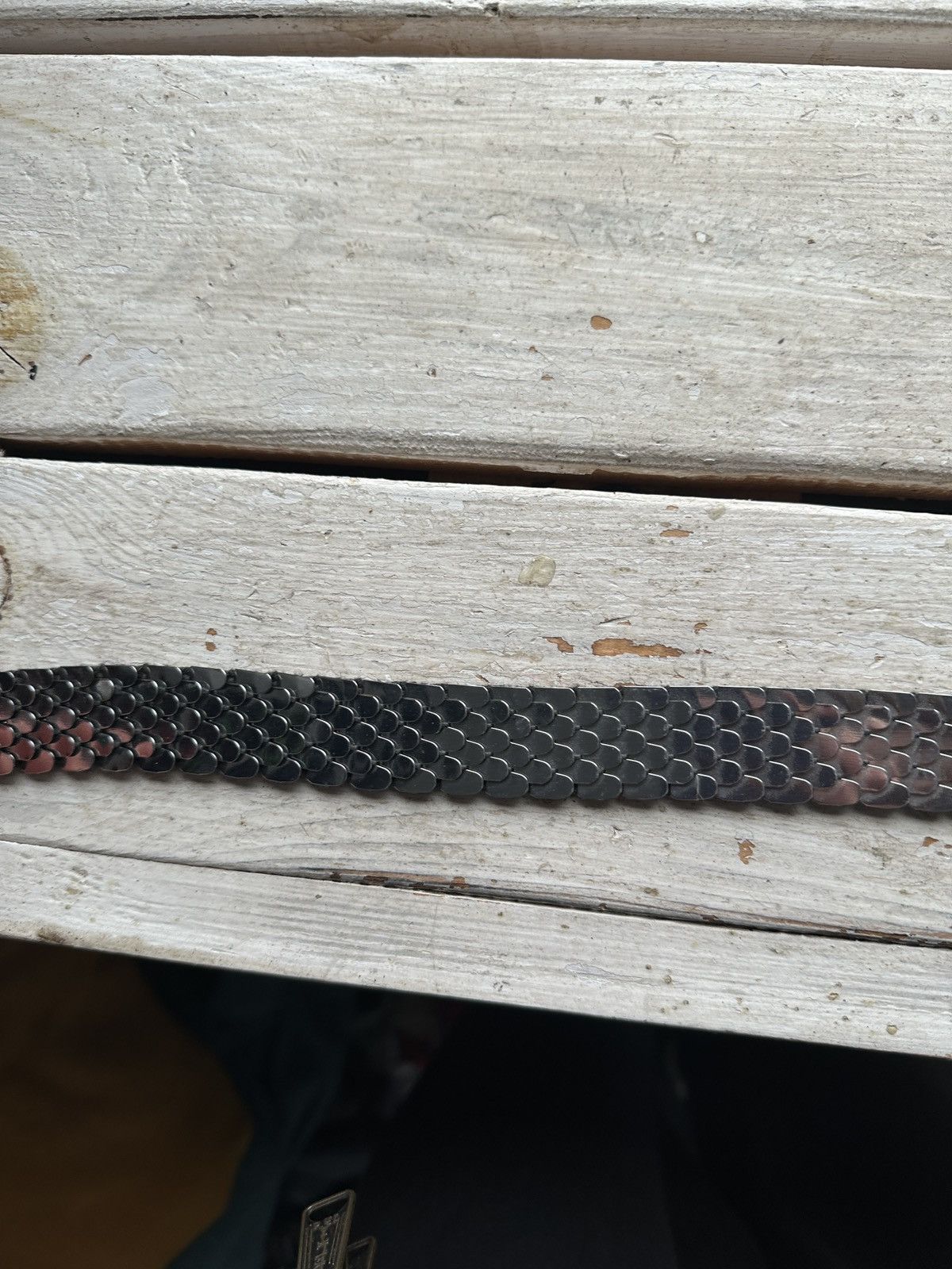 Vintage 🚨Vintage Crazy Metal Belt Drip Japanese Hype bb Simon Size ONE SIZE - 4 Thumbnail