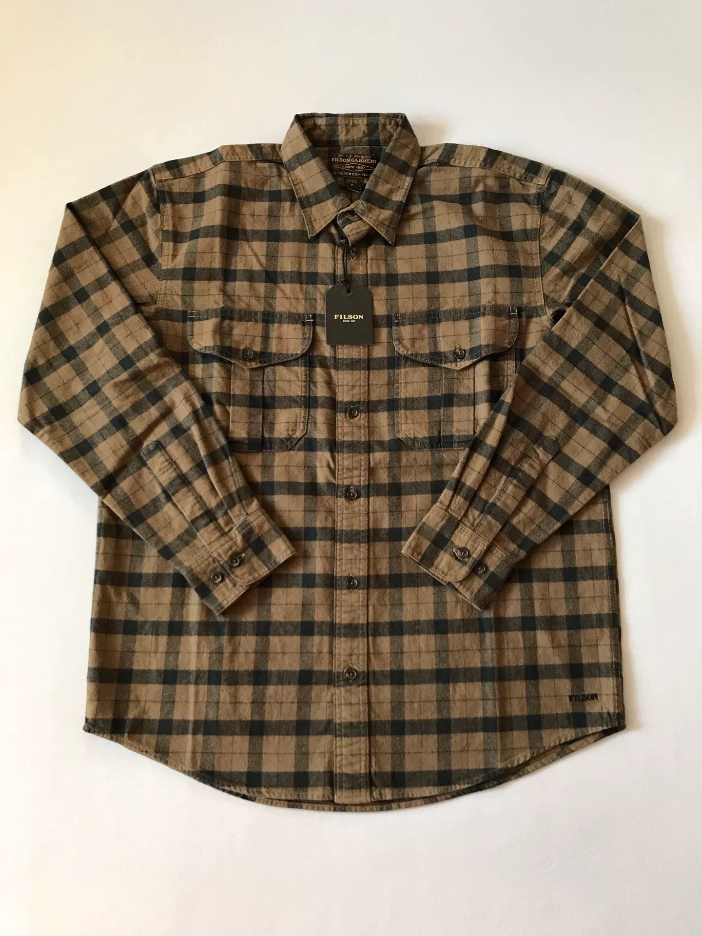 Filson Filson 11012006 Otter Green Flannel Shirt Size US M / EU 48-50 / 2 - 1 Thumbnail