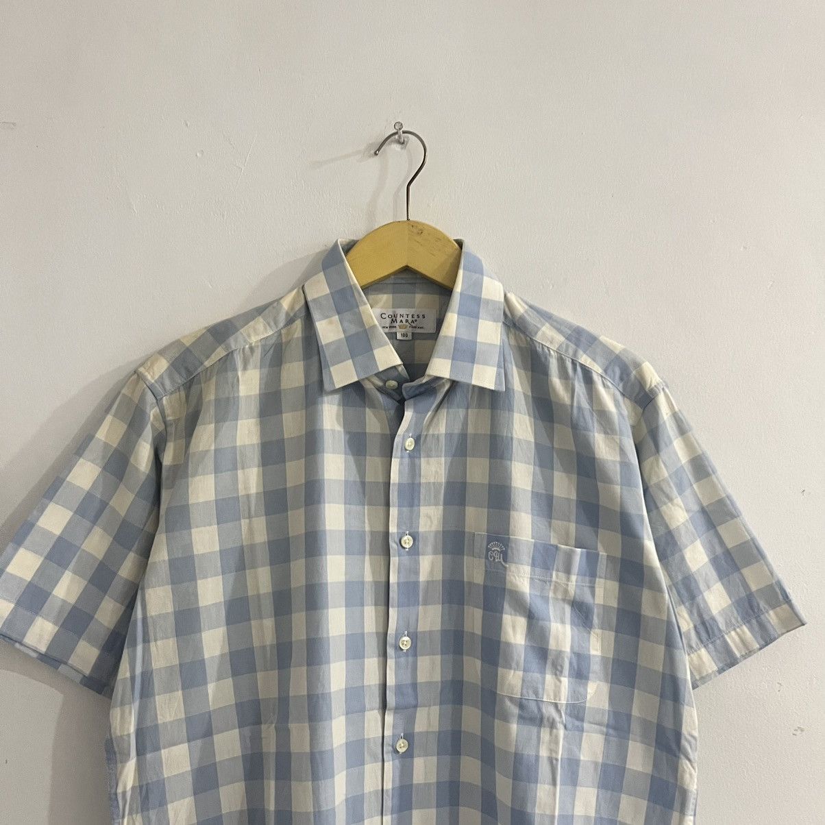 Japanese Brand countess mara - check button up shirt Size US L / EU 52-54 / 3 - 2 Thumbnail