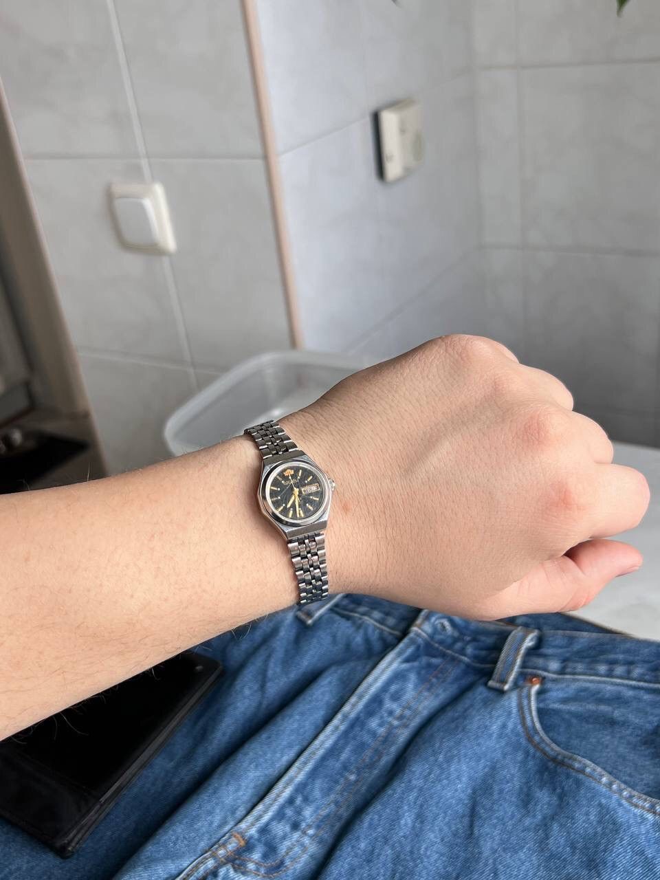 Japanese Brand × Orient × Vintage Vintage Orient Watch Automatic Japan Made 1980’s Calendar Size ONE SIZE - 3 Thumbnail
