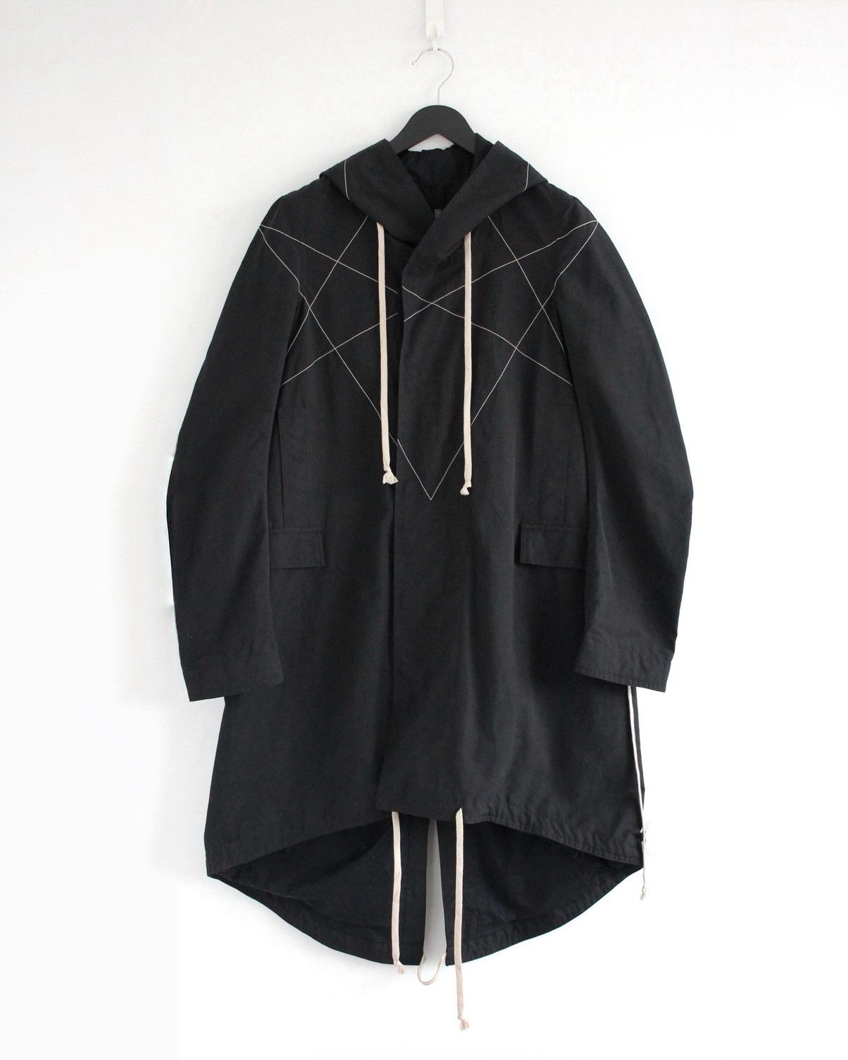 Rick Owens Drkshdw Rick Owens SS18 Pentagram Fishtail Parka Size US S / EU 44-46 / 1 - 1 Thumbnail