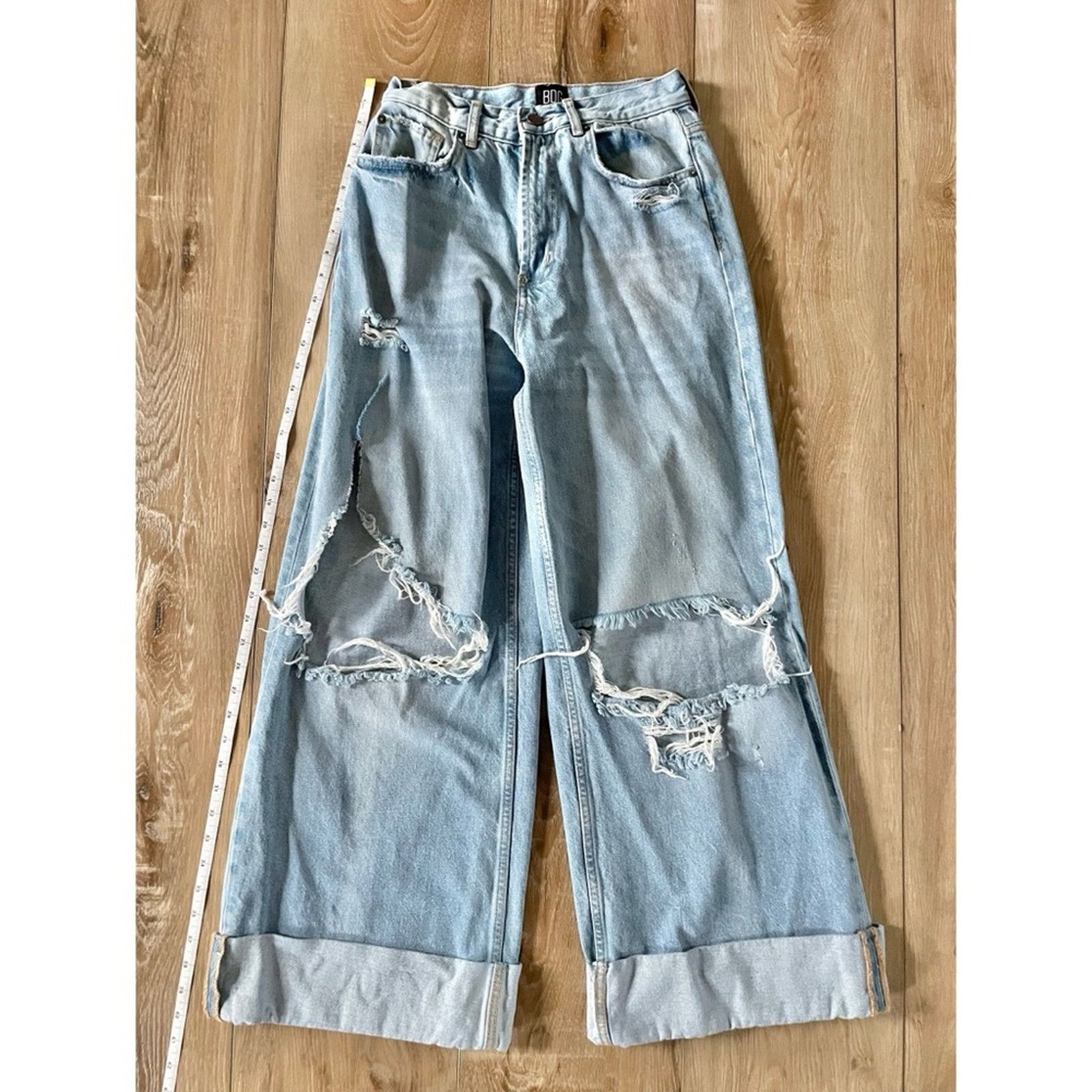 Bdg Urban Outfitters 🌺 BDG Baggy Skater Distressed Jeans Size 26" / US 2 / IT 38 - 12 Thumbnail