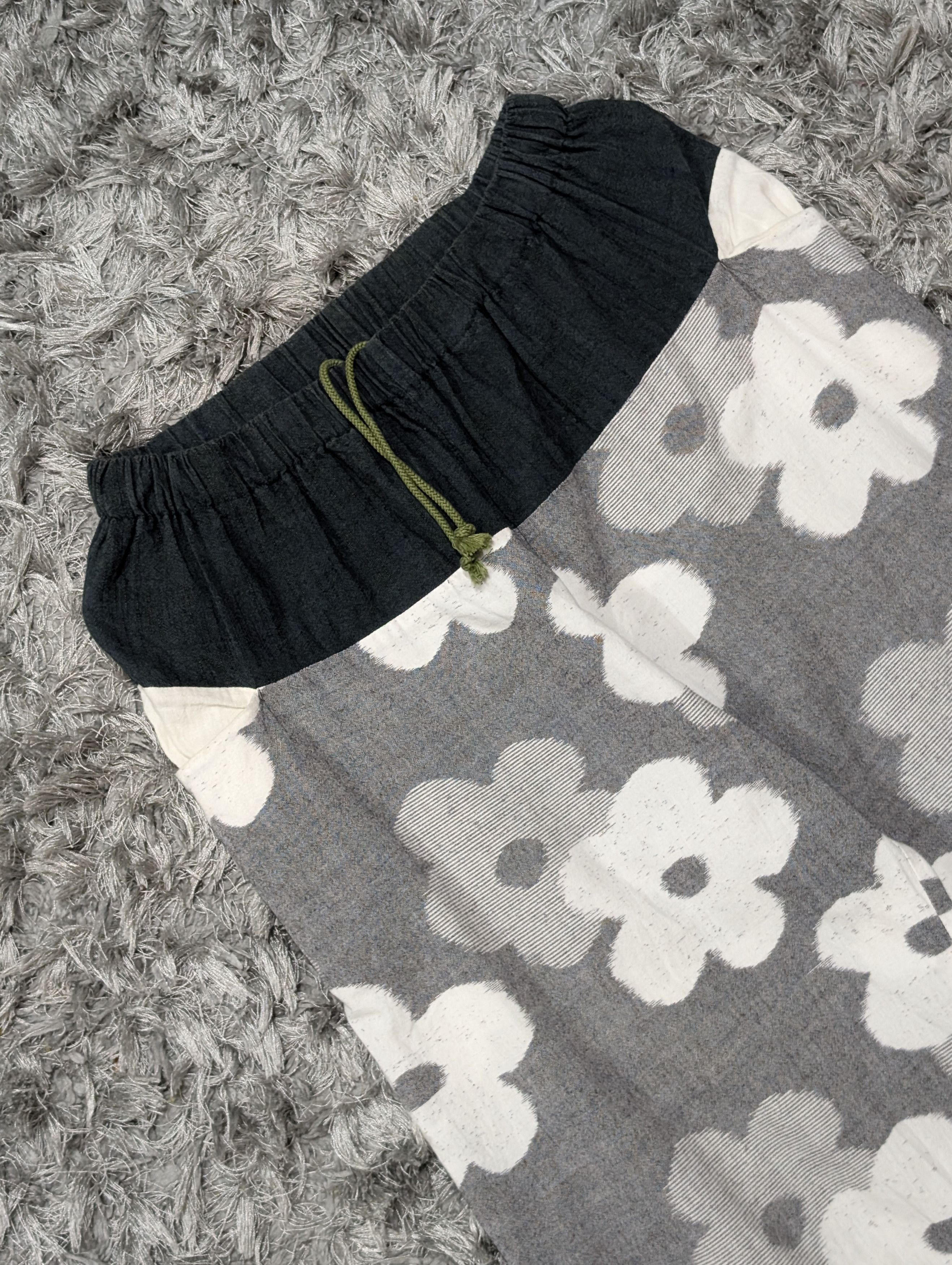 SOU SOU Katsuji Wakisaka Sou Sou Wide Leg Floral Pants Relax Trouser Size 27" / US 4 / IT 40 - 3 Thumbnail